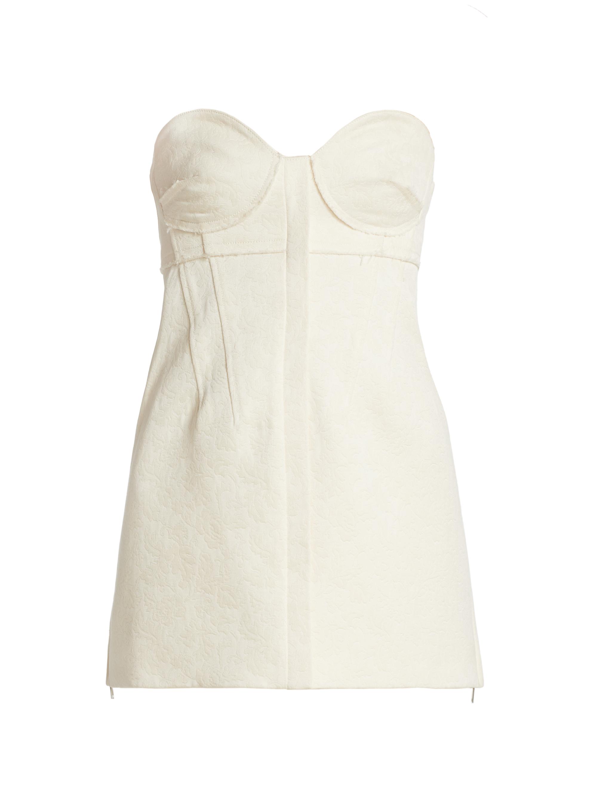 Proenza Schouler Women's Cotton Wool Jacquard Bustier - Canvas