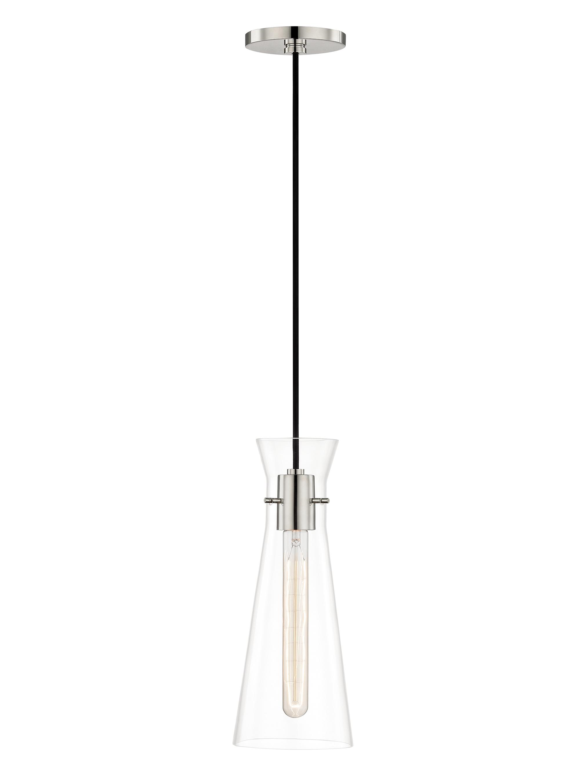 Mitzi Anya Single-Light Pendant - Polished Nickel