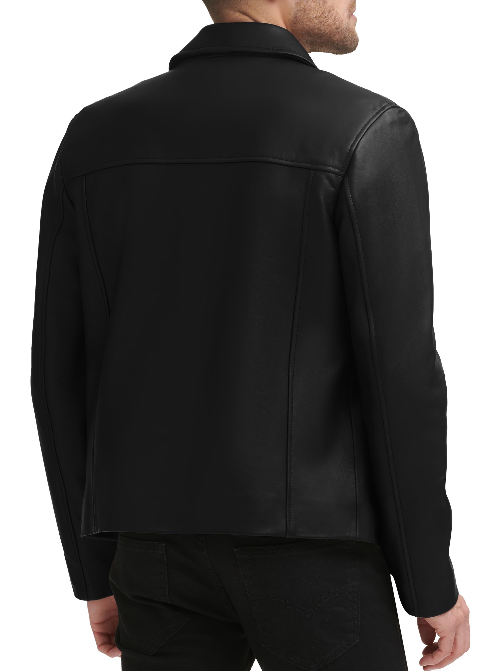 Cole Haan Smooth Lambskin Zip Jacket | Saks Fifth Avenue