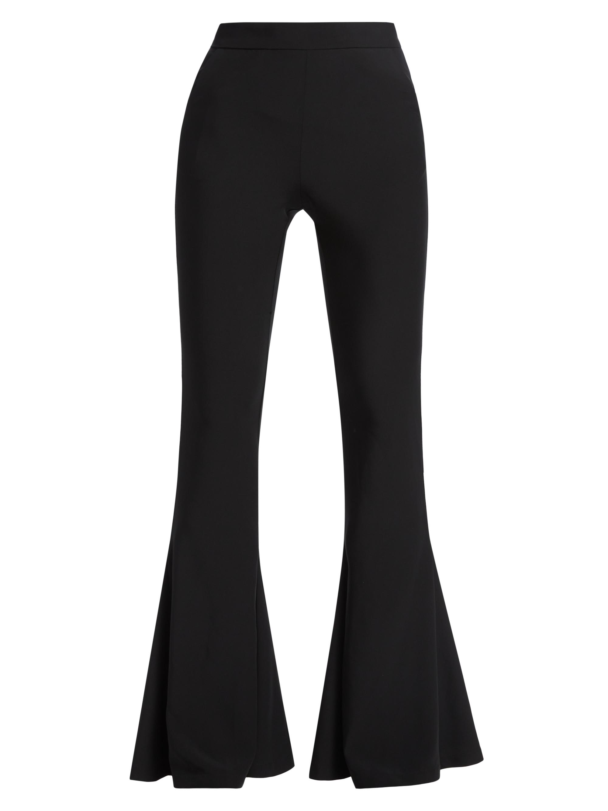 Alberto Audenino Women's Ella Bell-Bottom Stretch Pants - Black