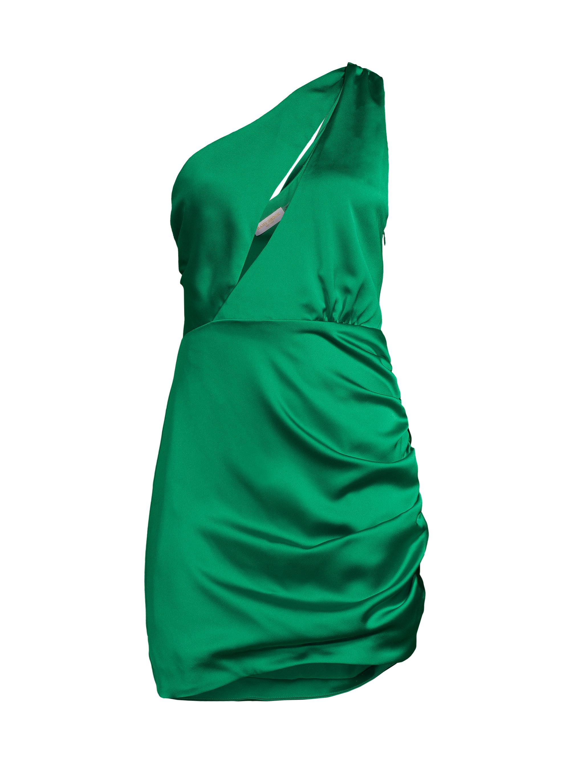 slim fit dress slacks Simonne High Neck Combo Midi Dress in bright lime main image 1
