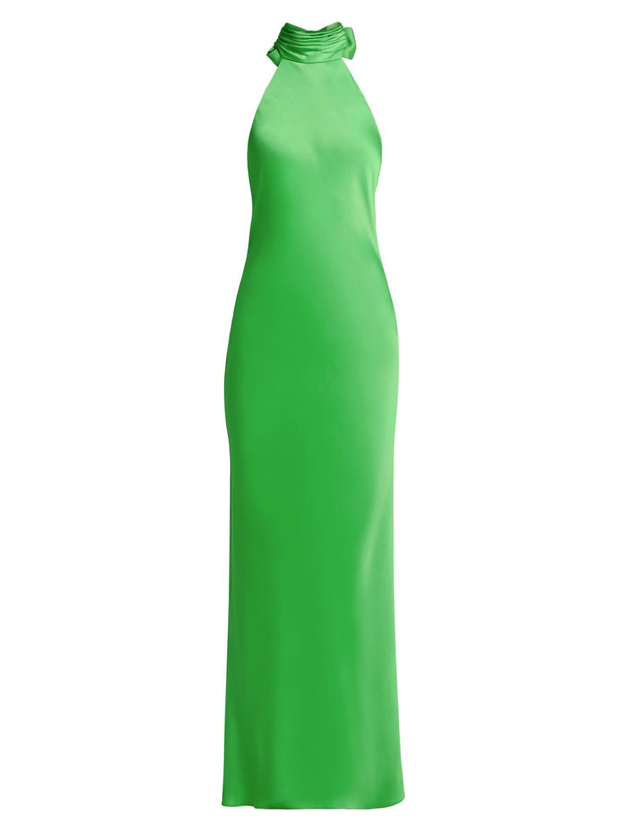 red halter party dress Rhode Red Halter-Neck Midi Dress – Club L London