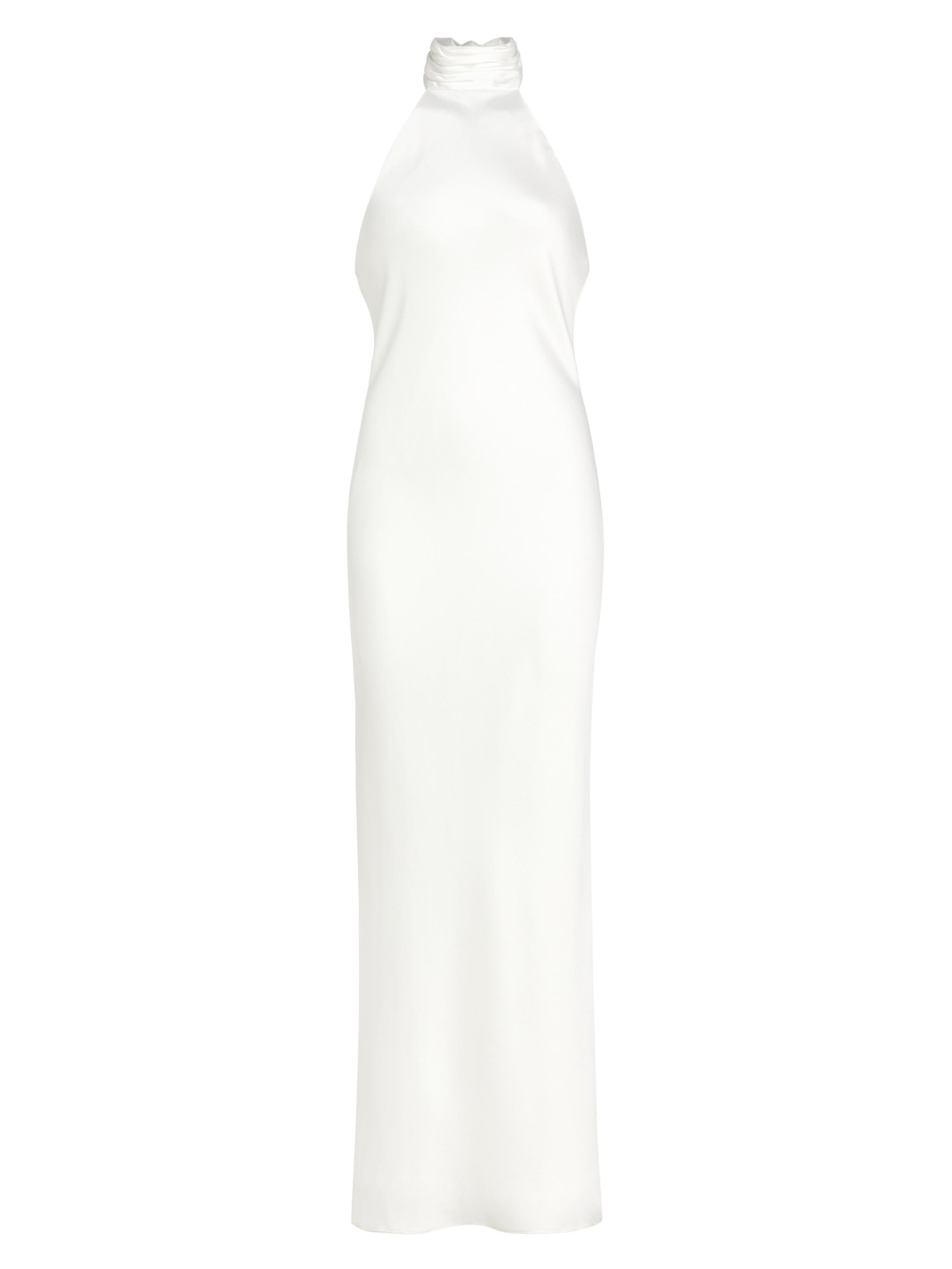 Ramy Brook Women's Tatiana High-Neck Satin Gown -
