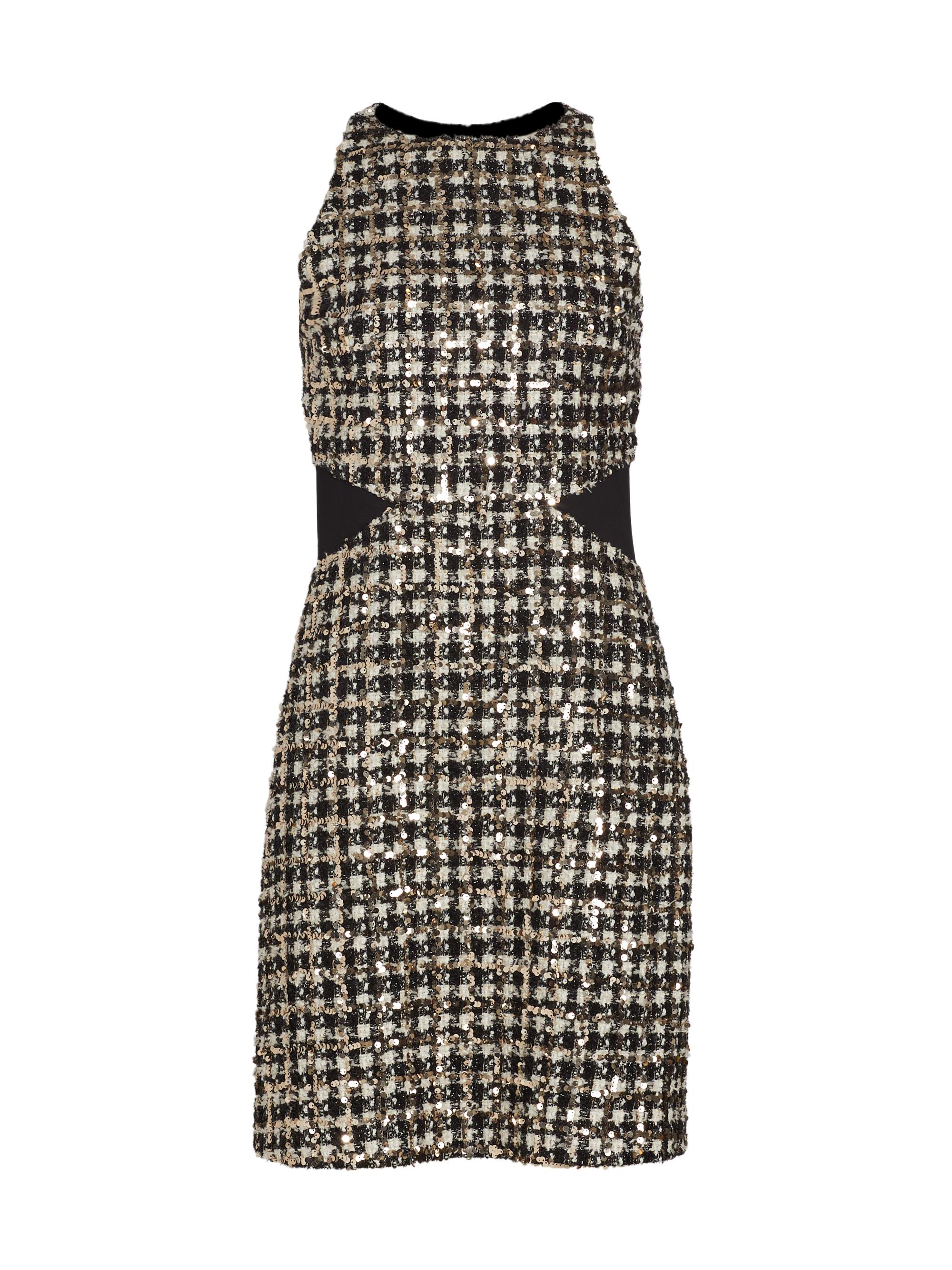 Derek Lam 10 Crosby Women's Rosemary Sequined Tweed Minidress - Gold Multi