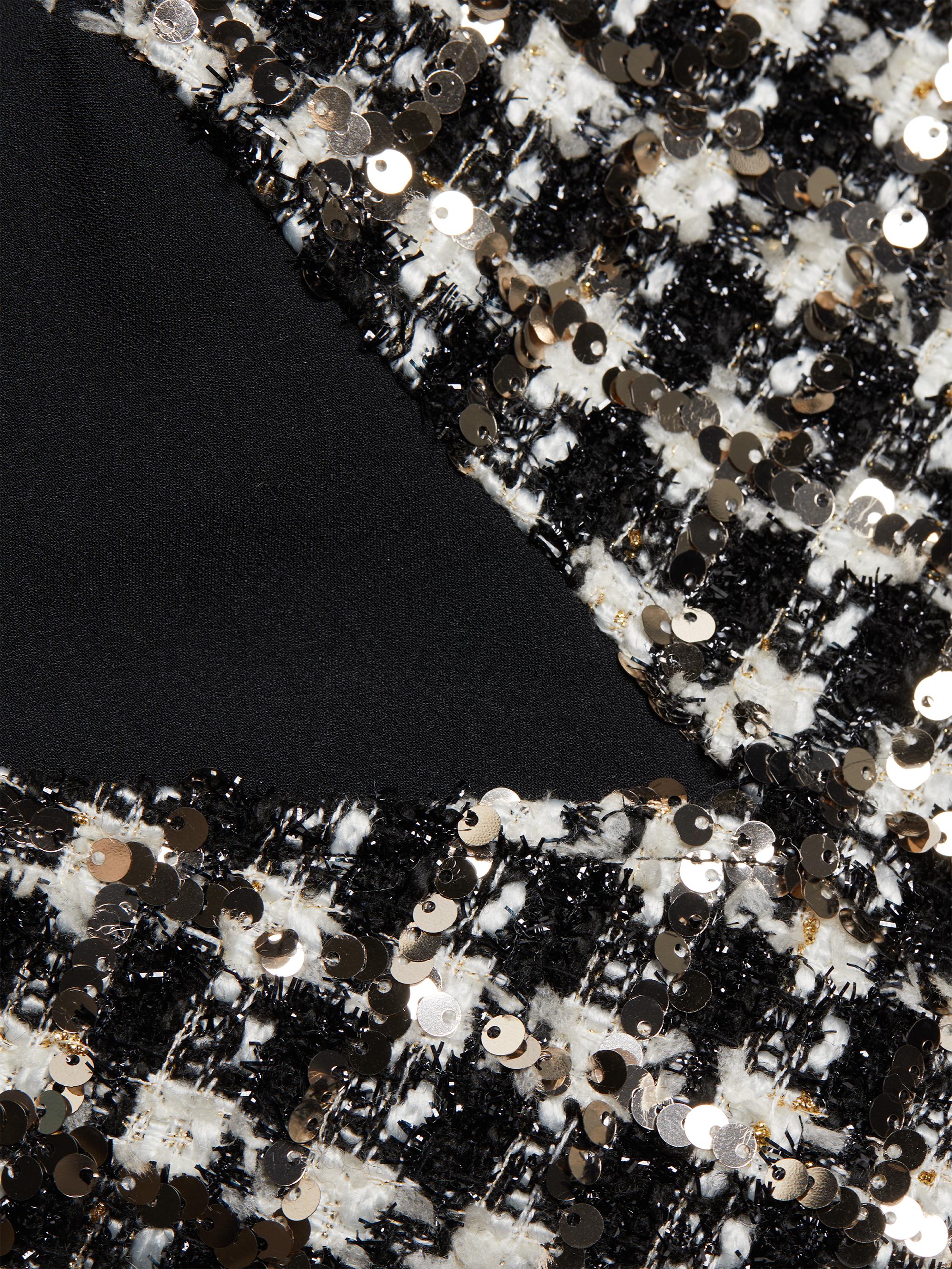 Derek Lam 10 Crosby Women's Rosemary Sequined Tweed Minidress - Gold Multi | Thumbnail 7