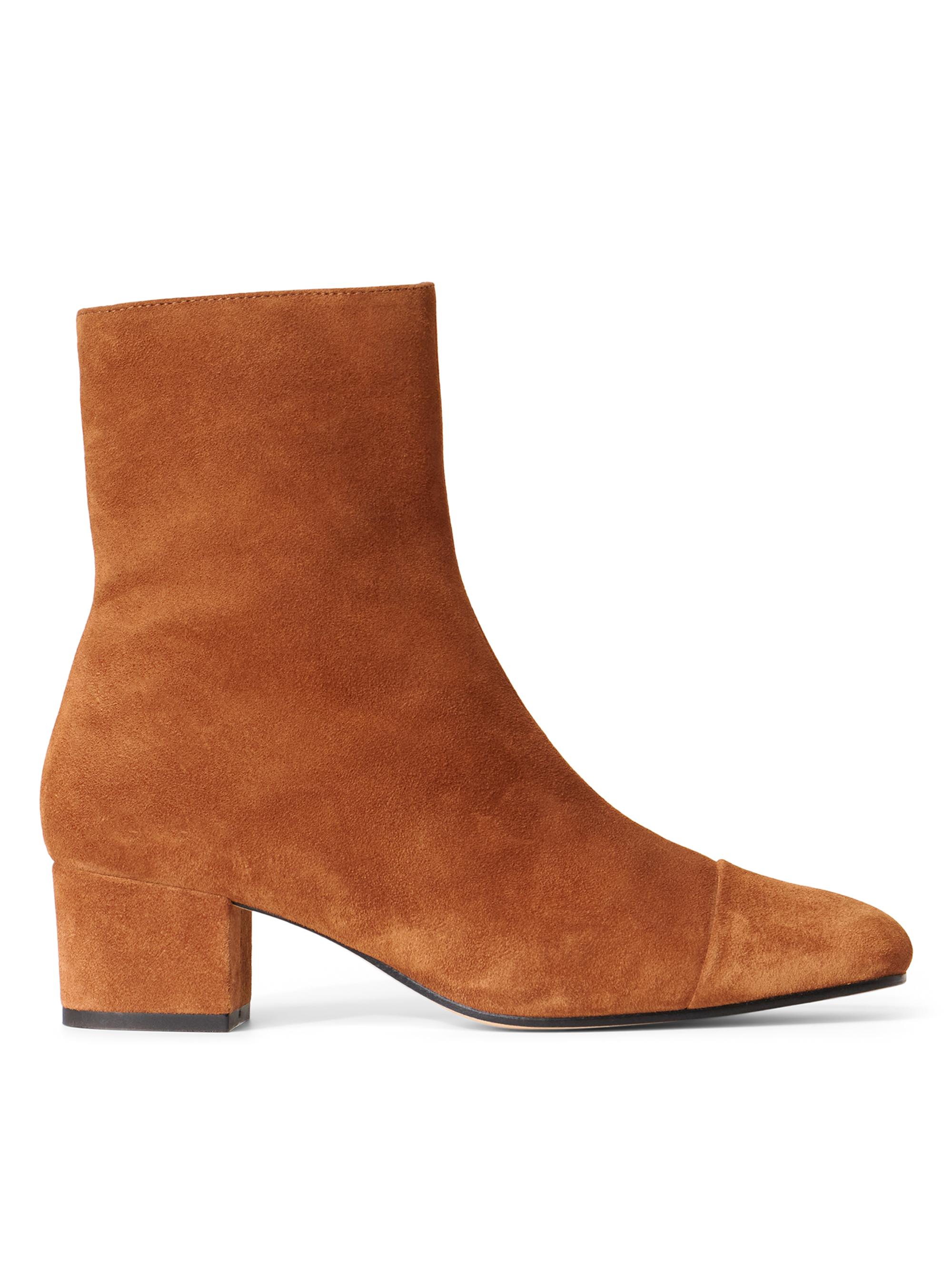 Staud Women's Aimee Suede Booties - Tan
