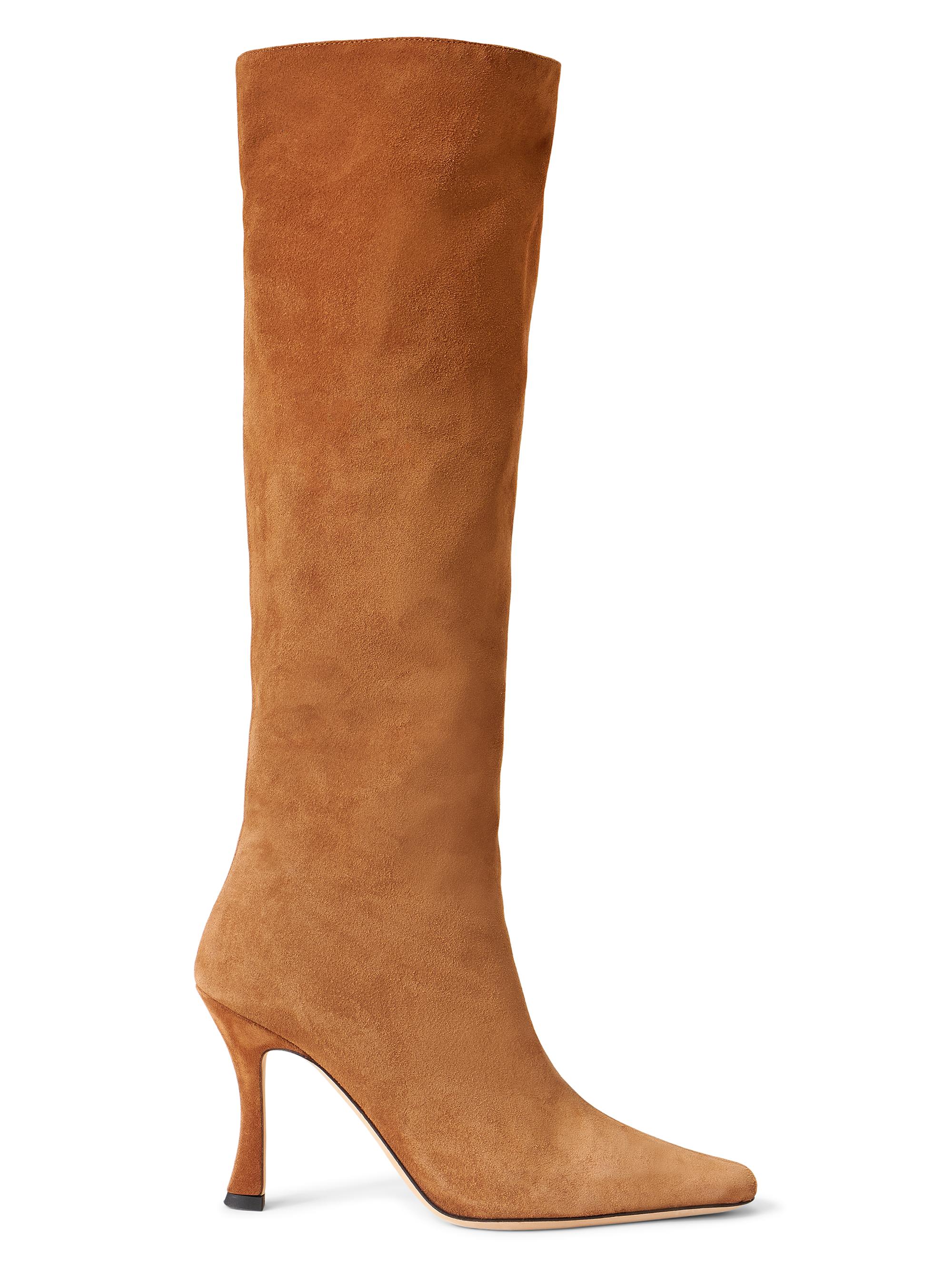 Staud Women's Cami Suede Tall Boots - Tan
