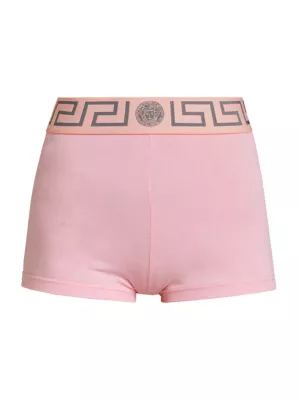 Versace Kids logo-print shorts - Pink