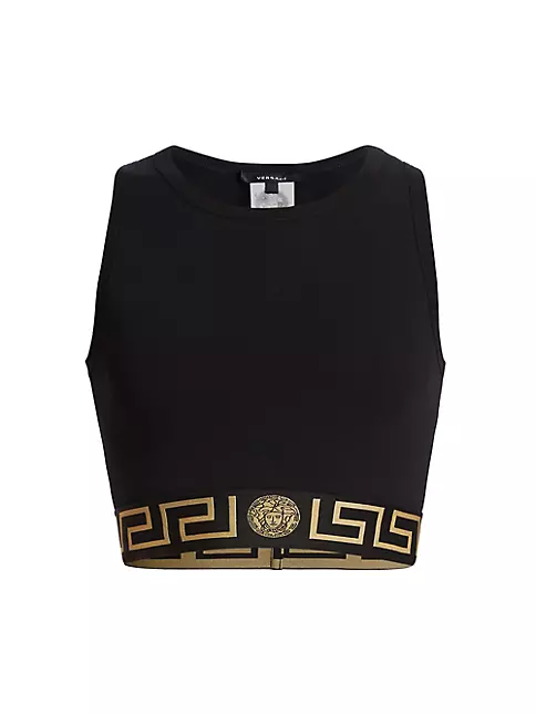 Versace Icons Cropped Bustier Top