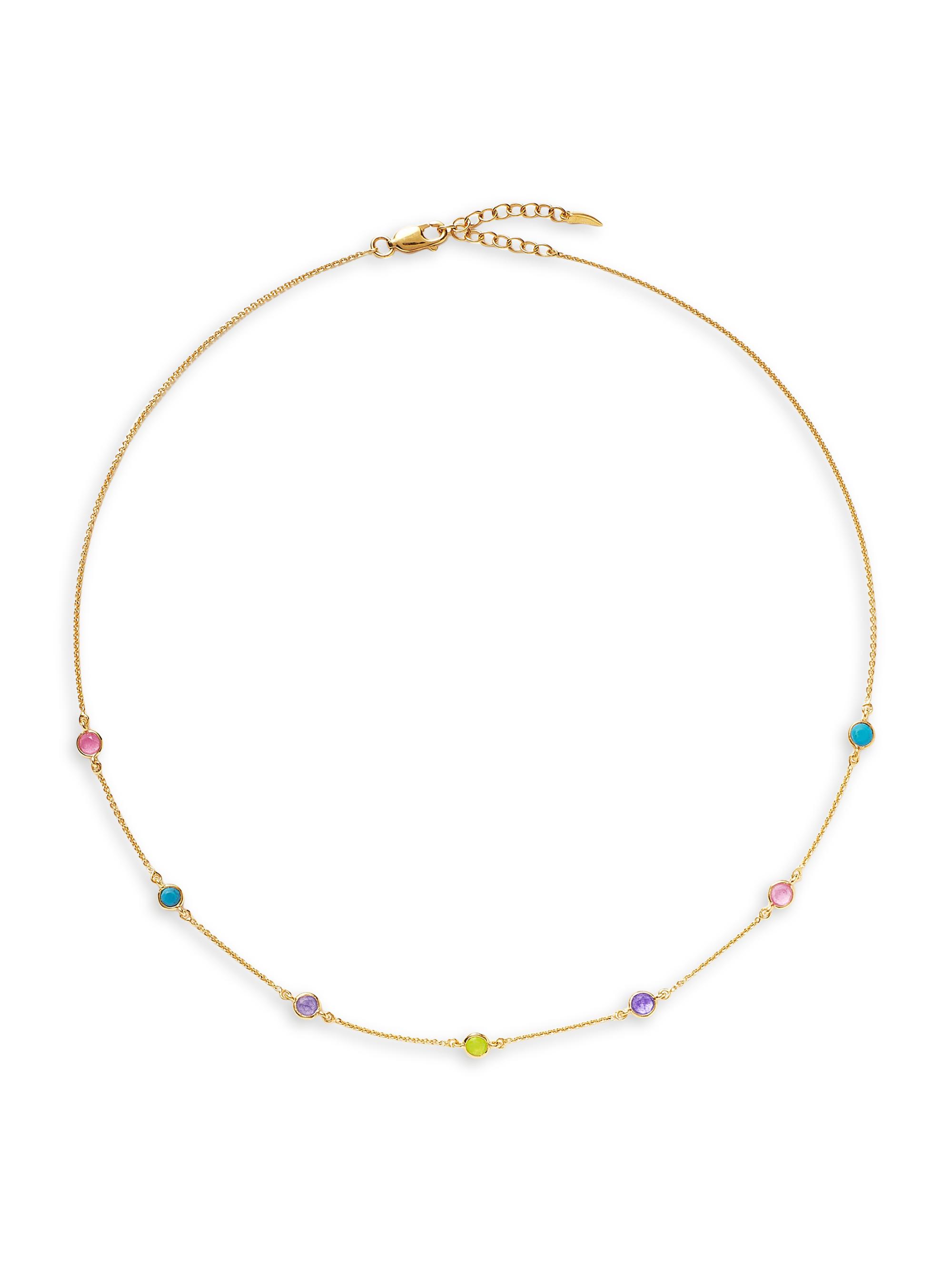 Missoma Women's Hot Rox 18K-Yellow-Gold Vermeil & Multi-Gemstone Choker