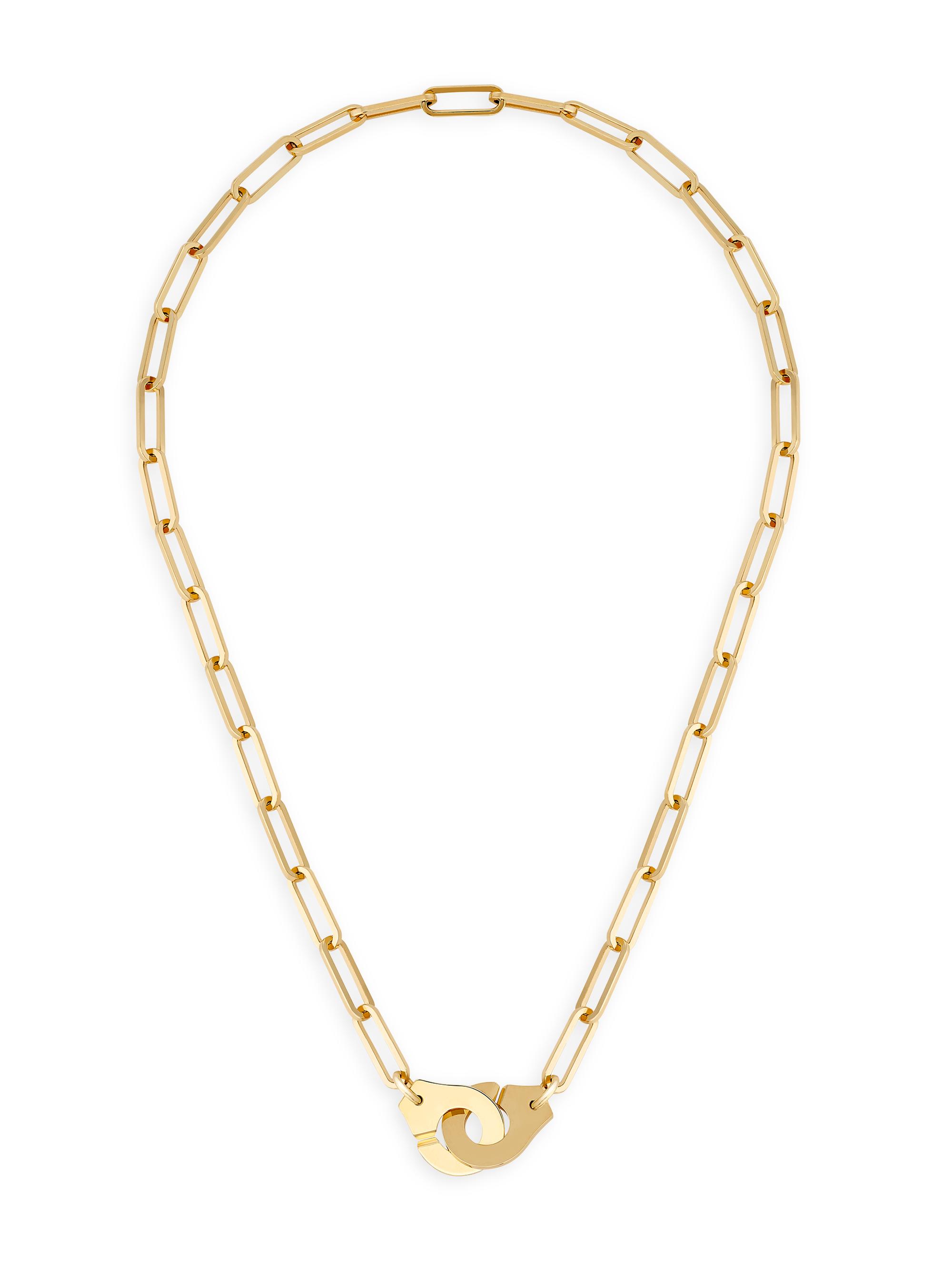 Dinh Van Women's Menottes  R135 18K Yellow Gold Paper Clip Chain Necklace - Yellow Gold