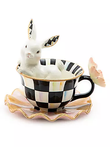 Teacup Bunny Figurine