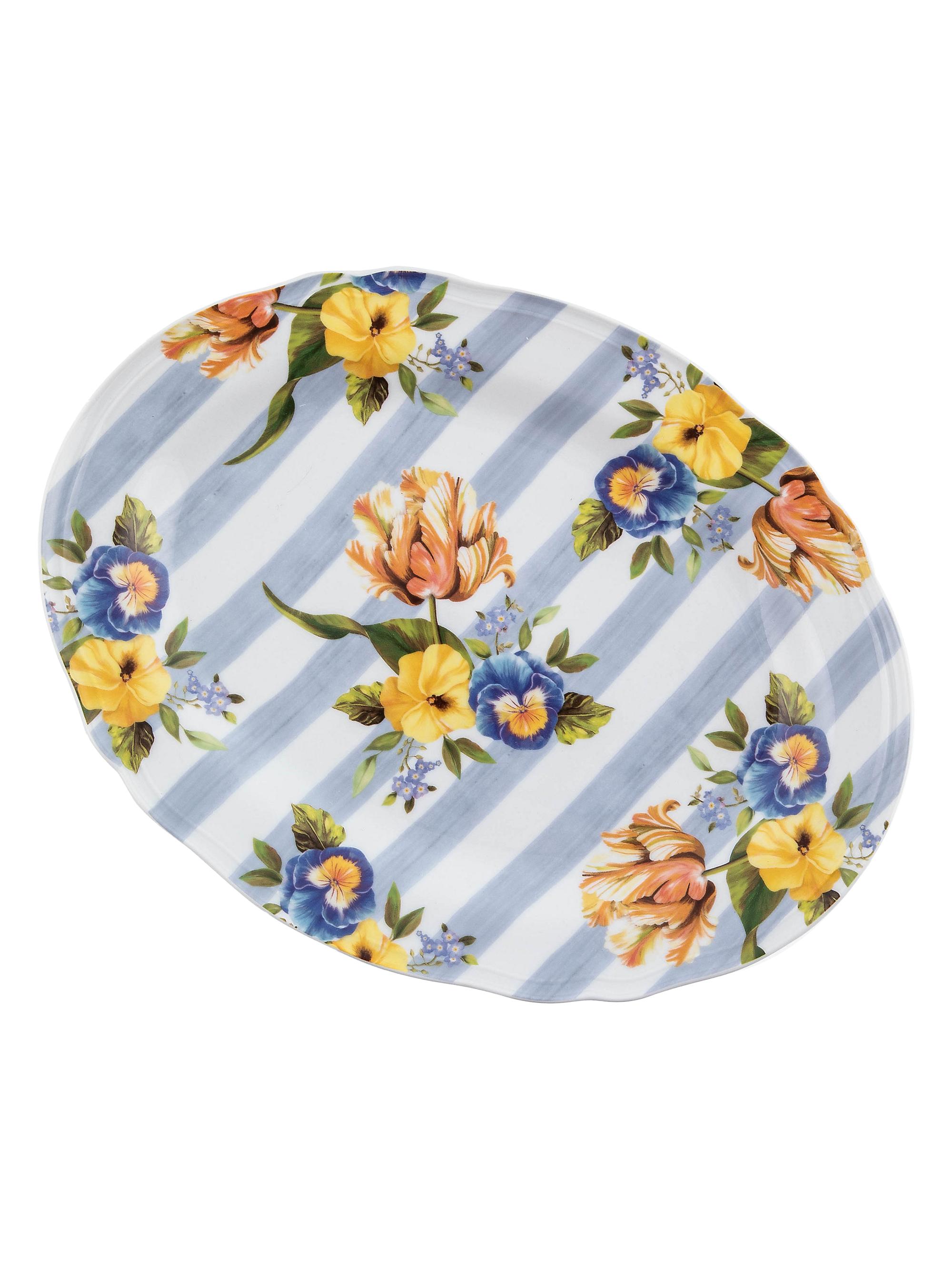MacKenzie-Childs Wildflowers Serving Platter