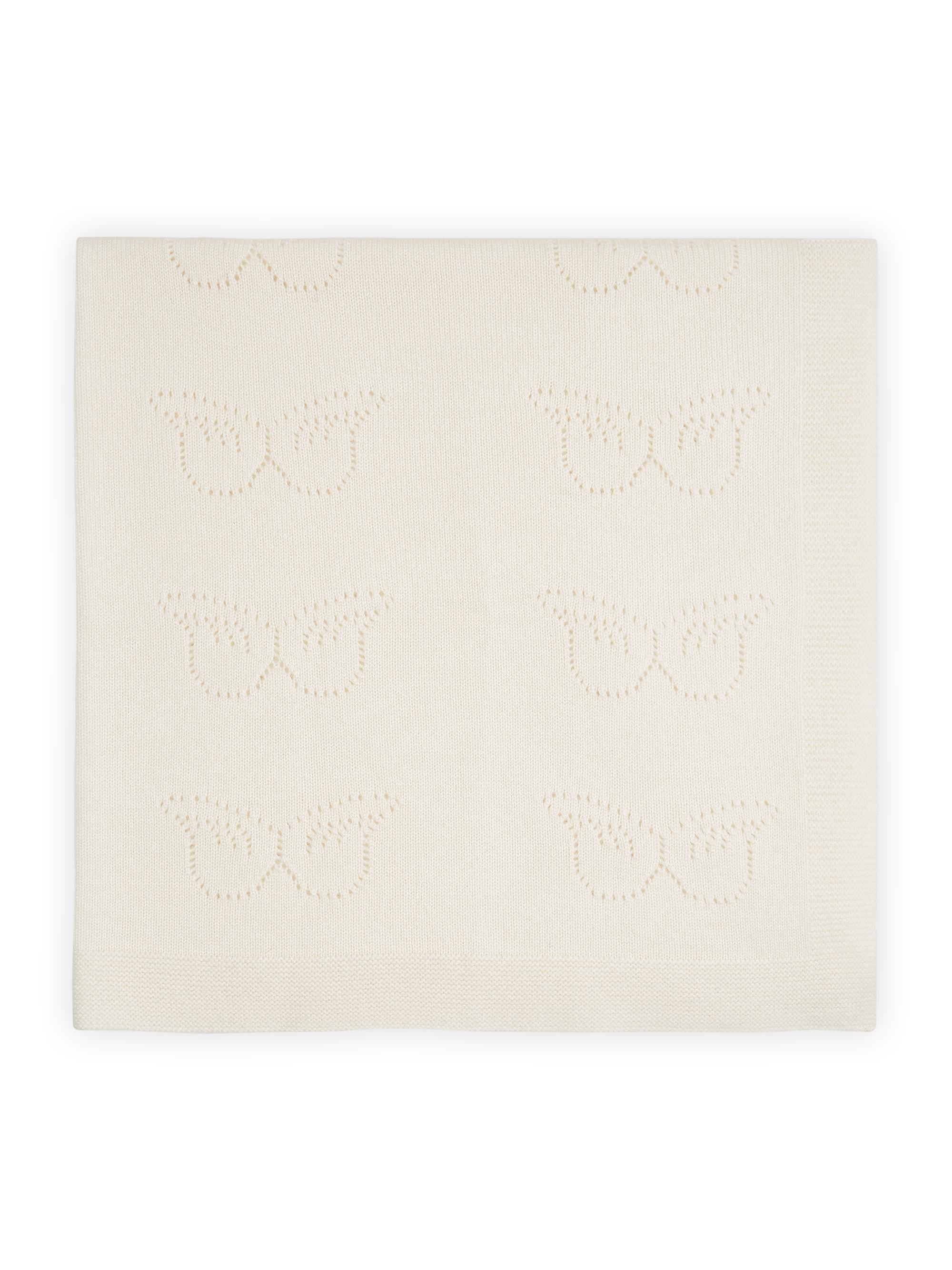 Marie-Chantal Angel Wing Cashmere Blanket - Grey
