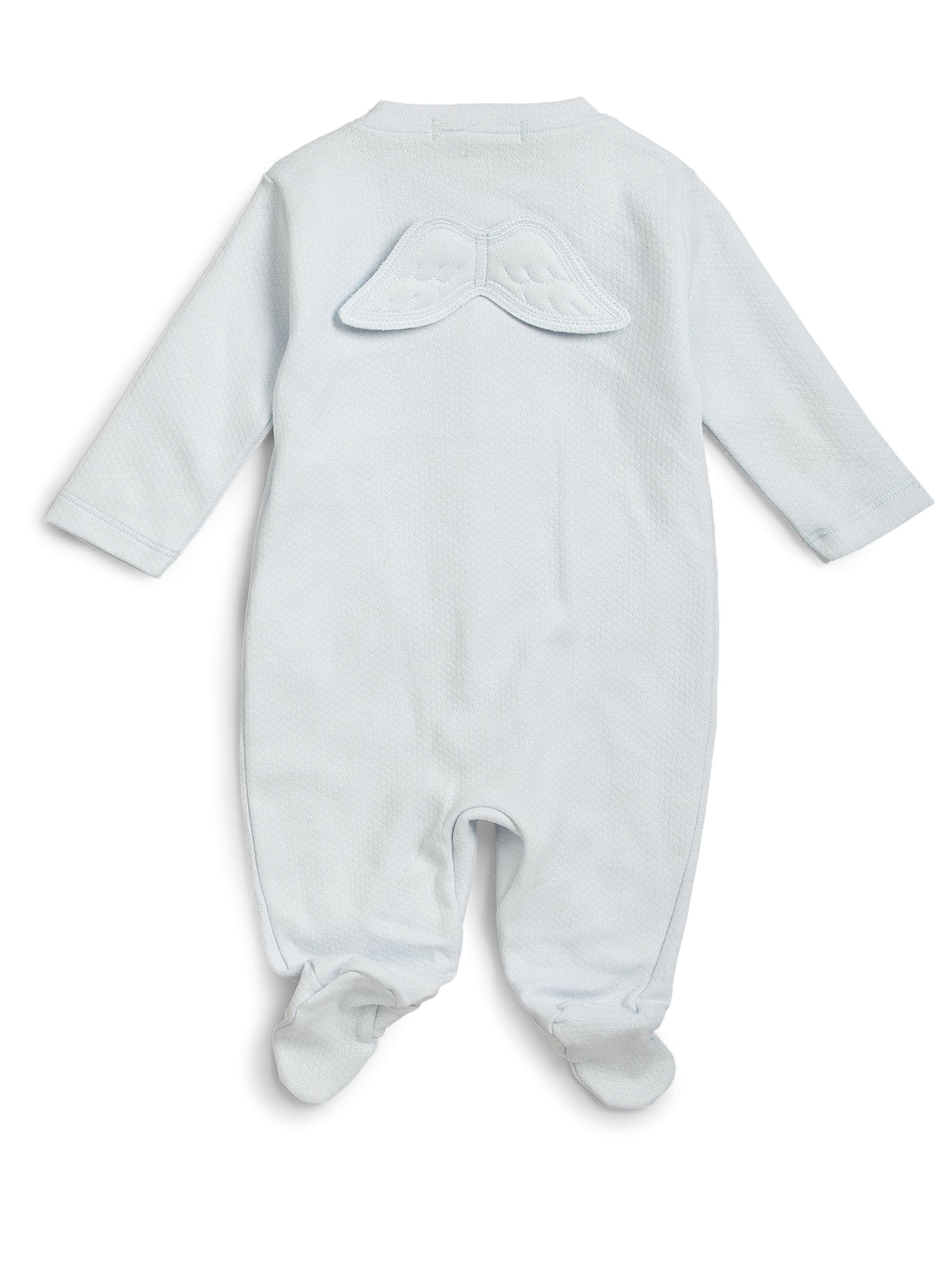 Marie-Chantal Baby's Pointelle Angel Wing Footie - Pink 12 Months