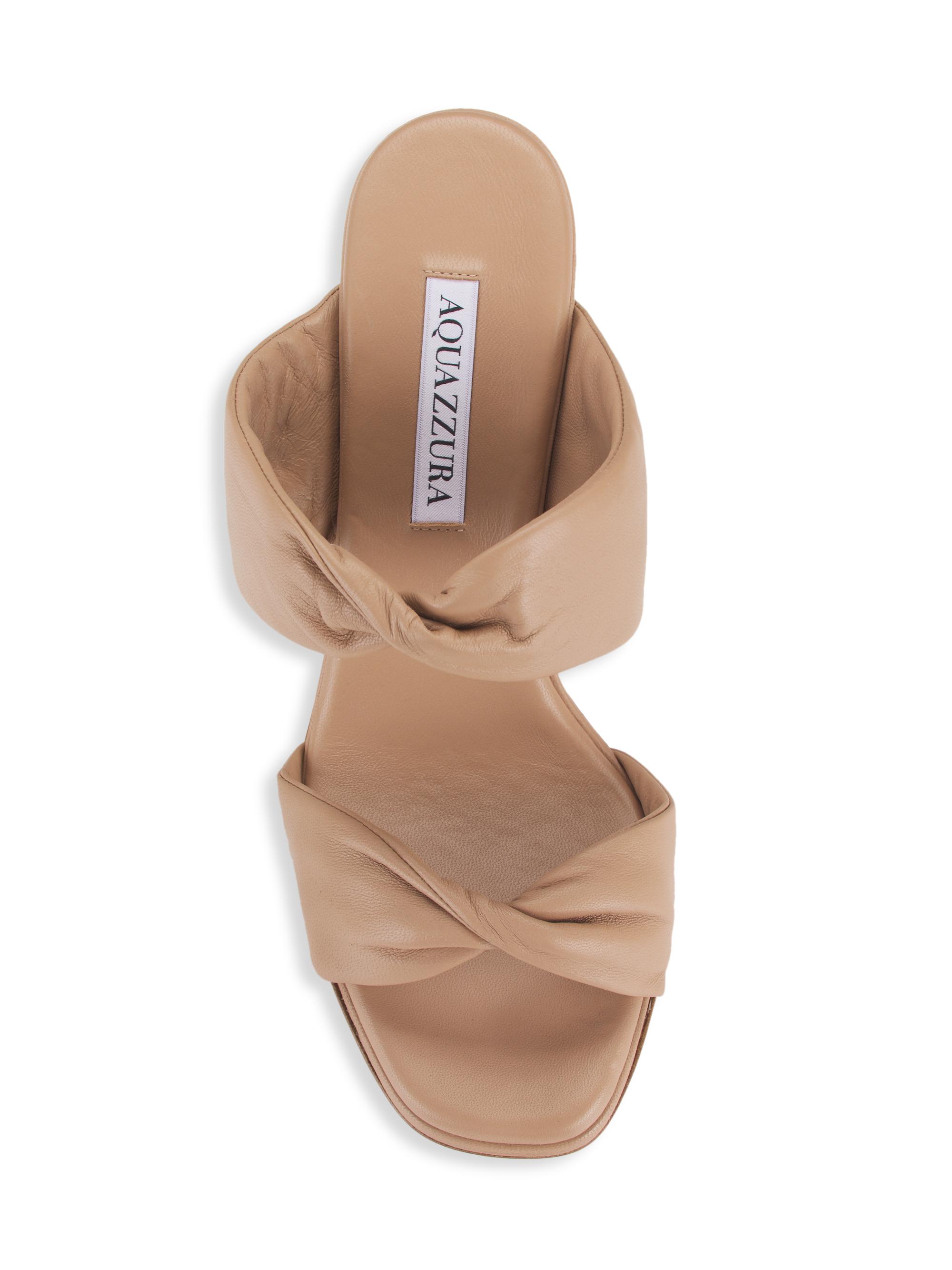 Aquazzura Twist Leather Sandals | Saks Fifth Avenue