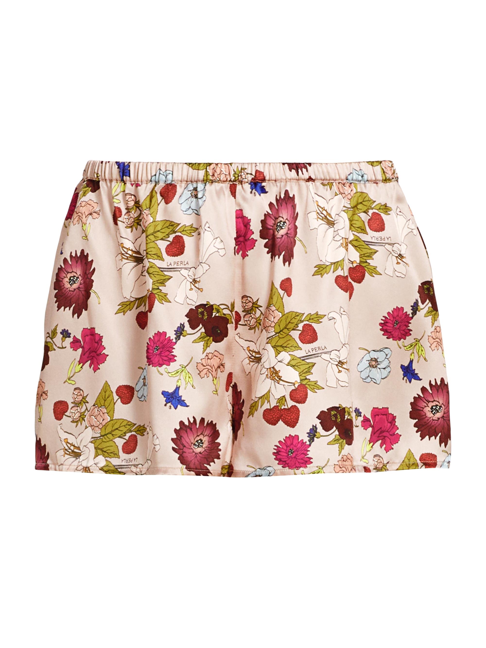 La Perla Women's Floral Silk Pajama Shorts - Amore Floreale