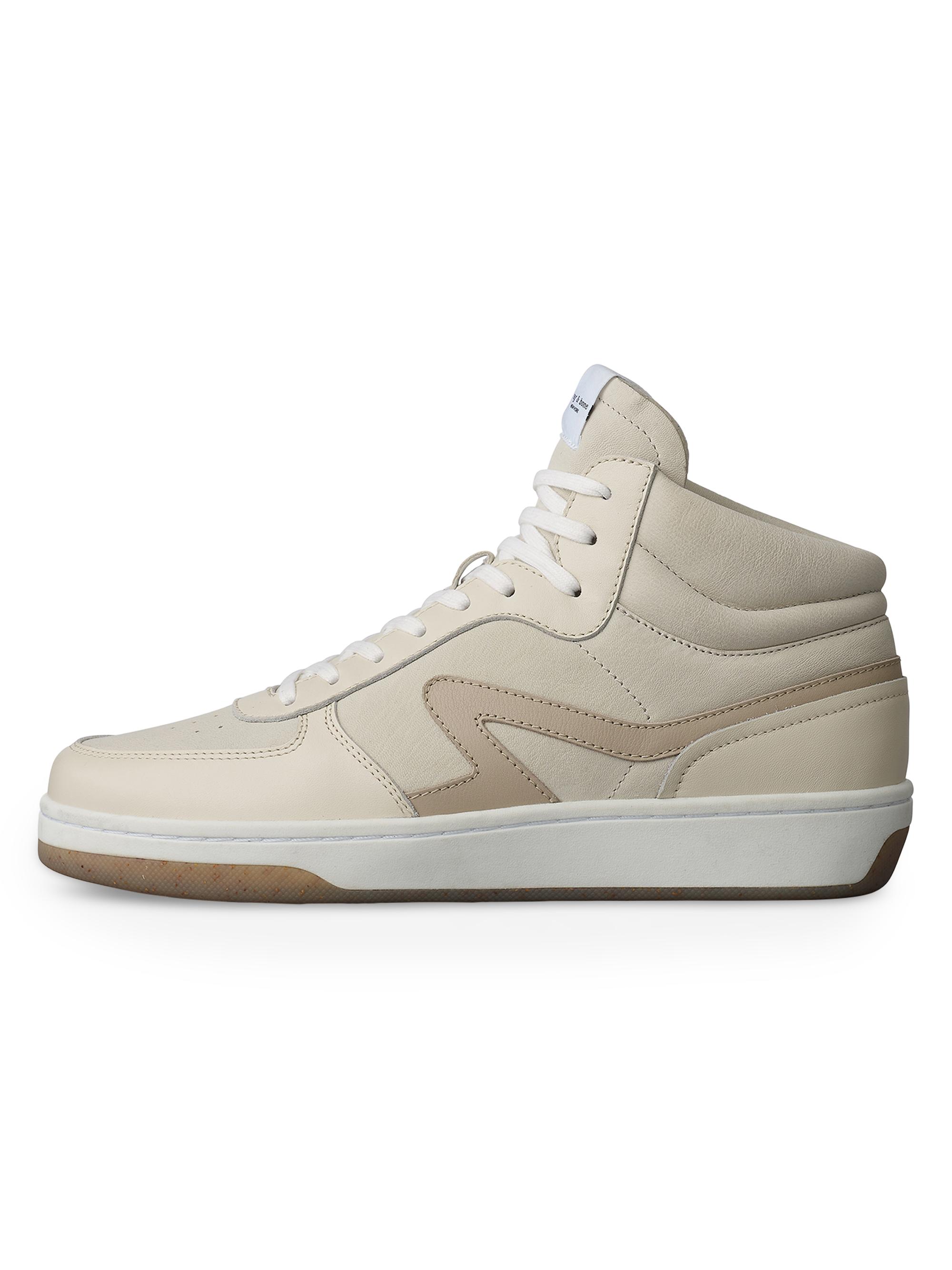 rag & bone Men's Retro Court Mid-Top Nubuck & Leather Sneakers - Frost