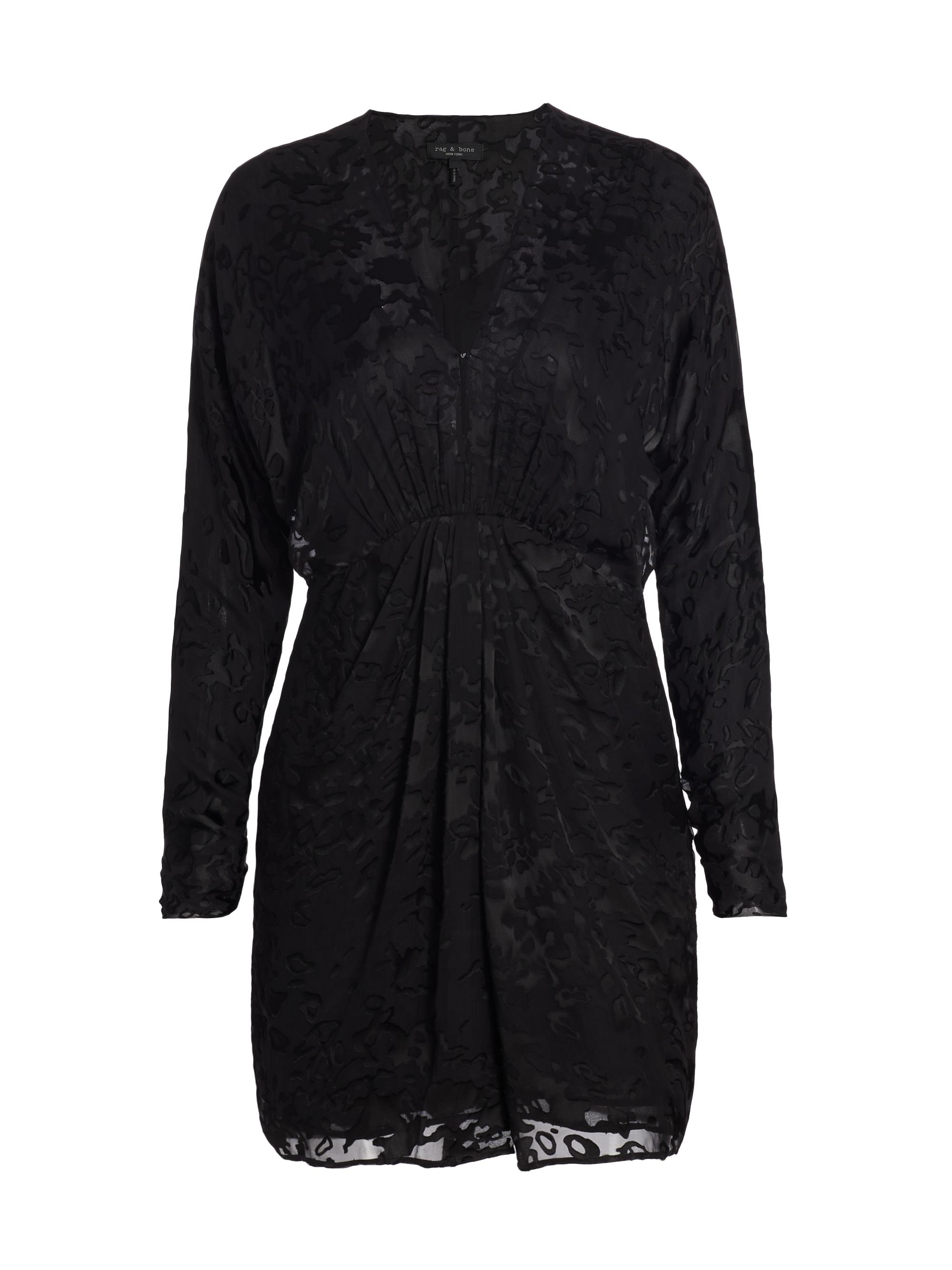 rag & bone Women's Eloise Burnout Minidress - Black Multi