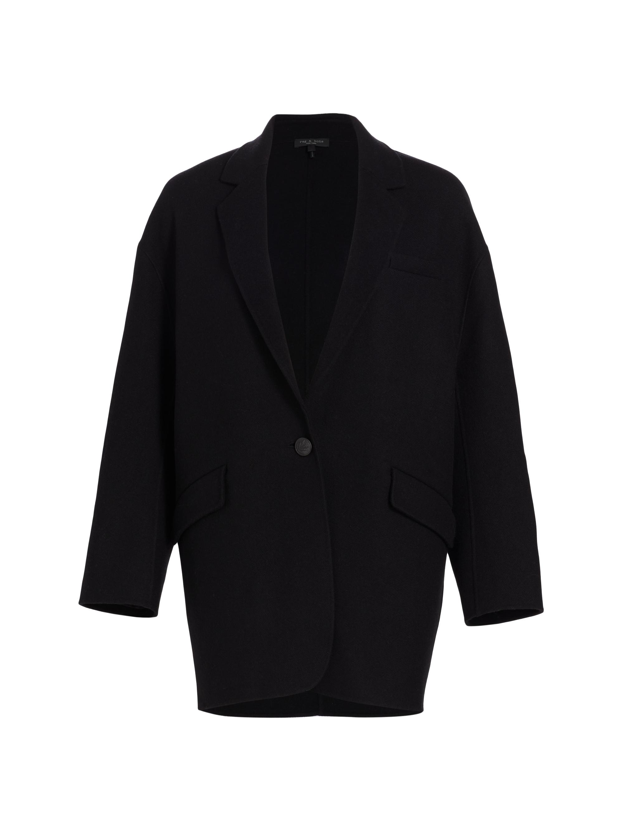 rag & bone Women's Danny Splittable Coat - Black