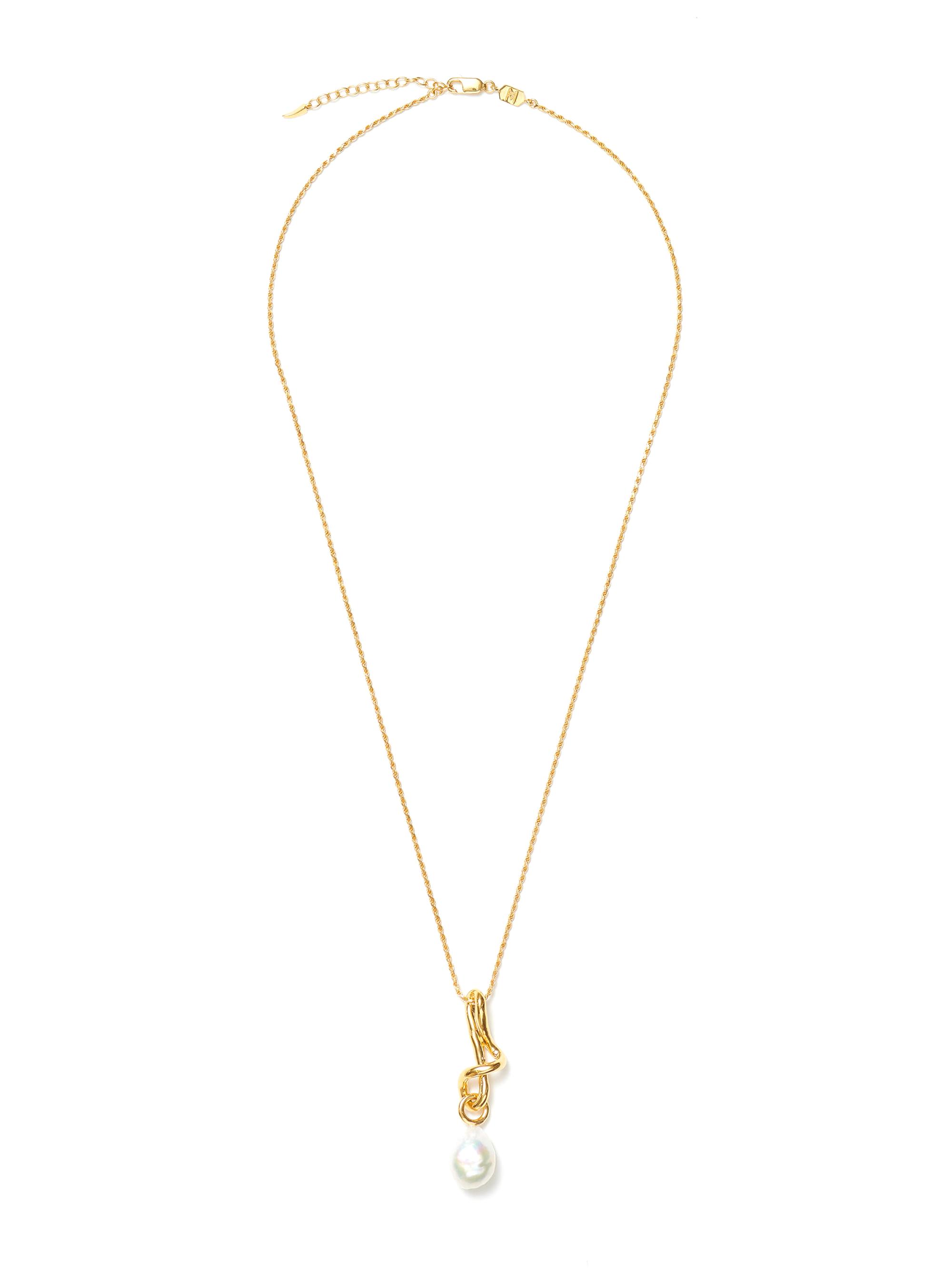 Missoma Women's Molten Pearl 18K Gold-Plate & Baroque Pearl Pendant Necklace - Yellow Gold