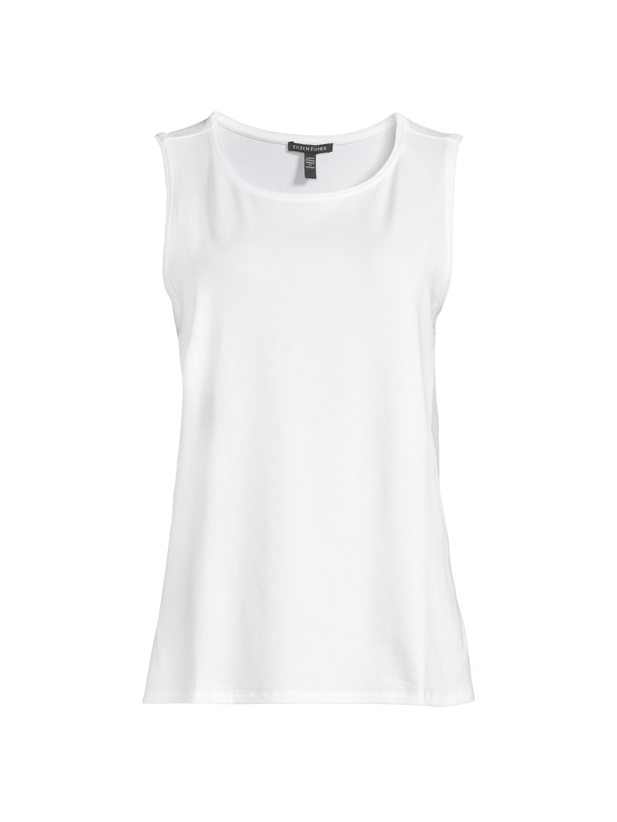 Eileen Fisher Women's Roundneck Tank - White