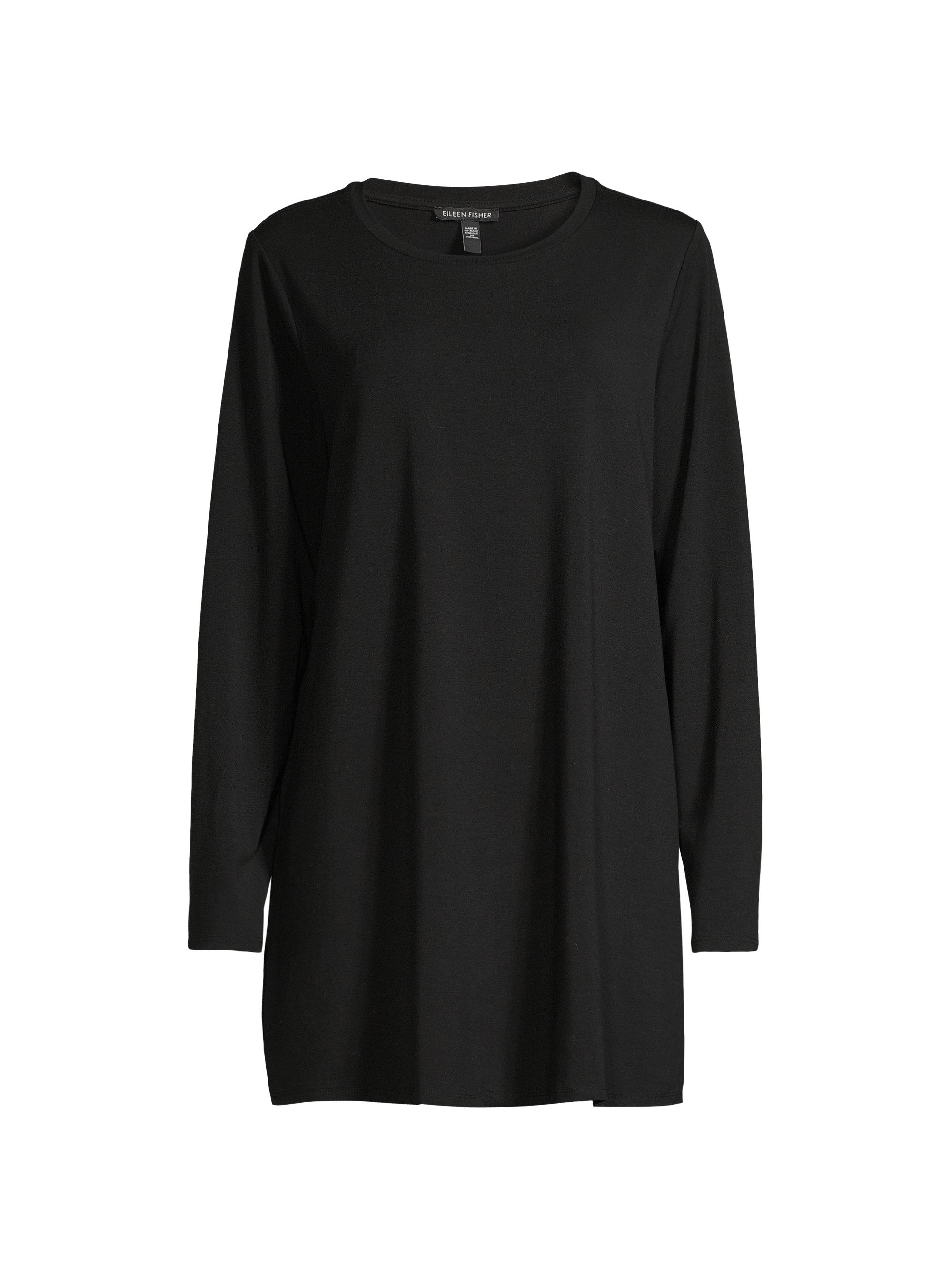 Eileen Fisher Women's Crewneck Easy Tunic - Black