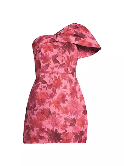 Shop Sachin | Fifth One-Shoulder Saks Floral Minidress Avenue Babi & Gilda