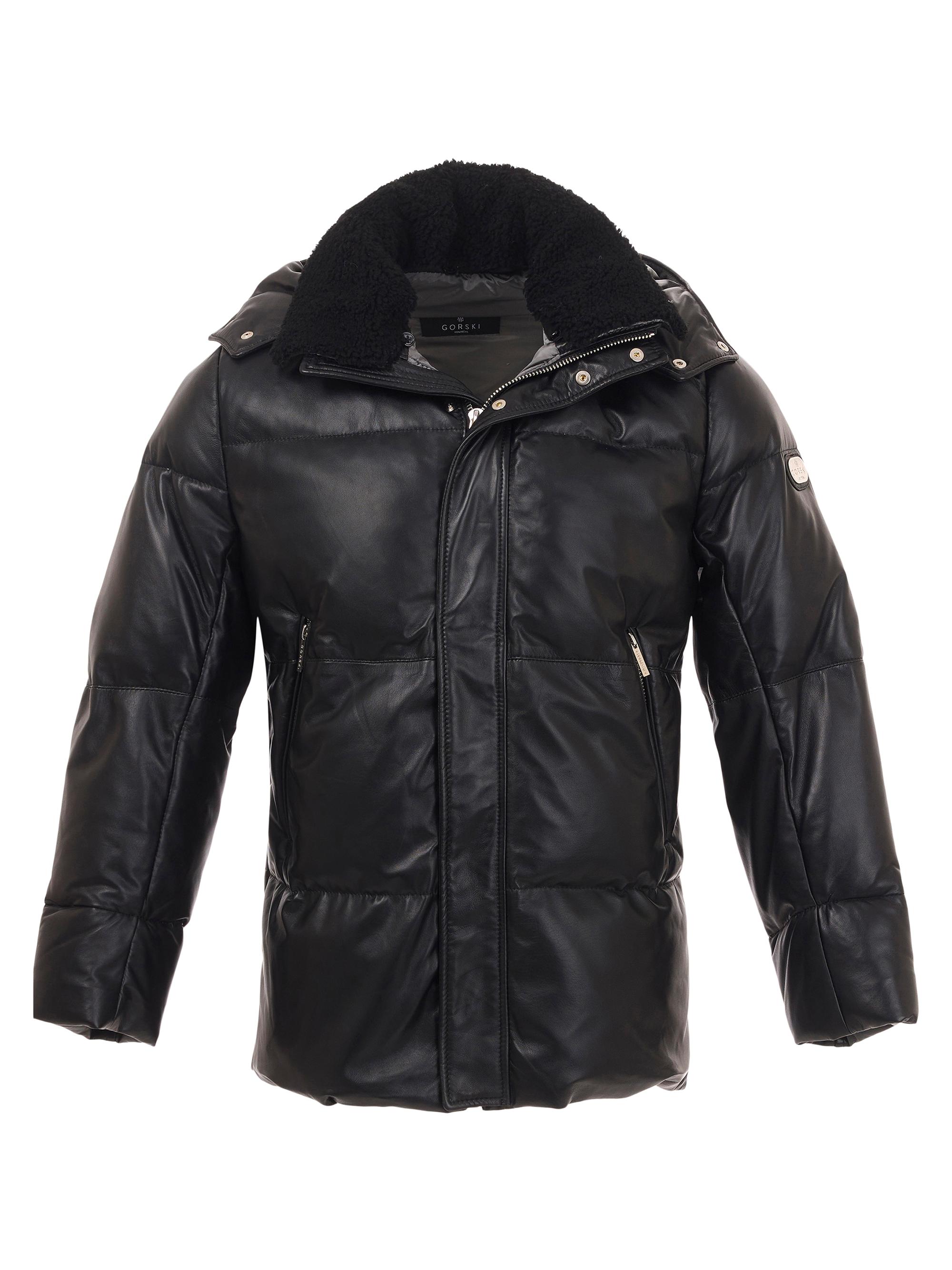 Gorski Men's Parka with Toscana Lamb - Black