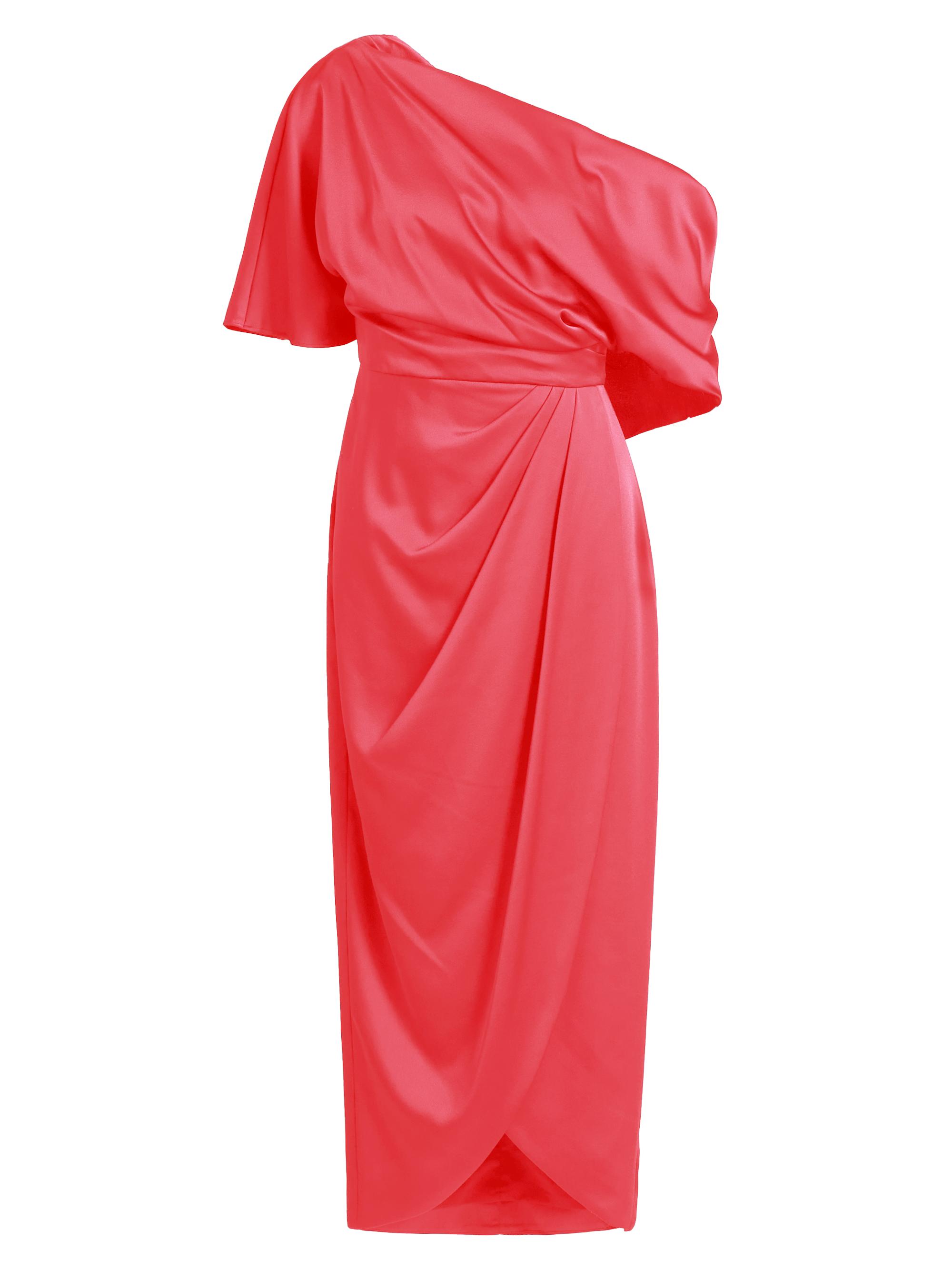 Theia Women's Rayna One-Shoulder Gown - Sangria