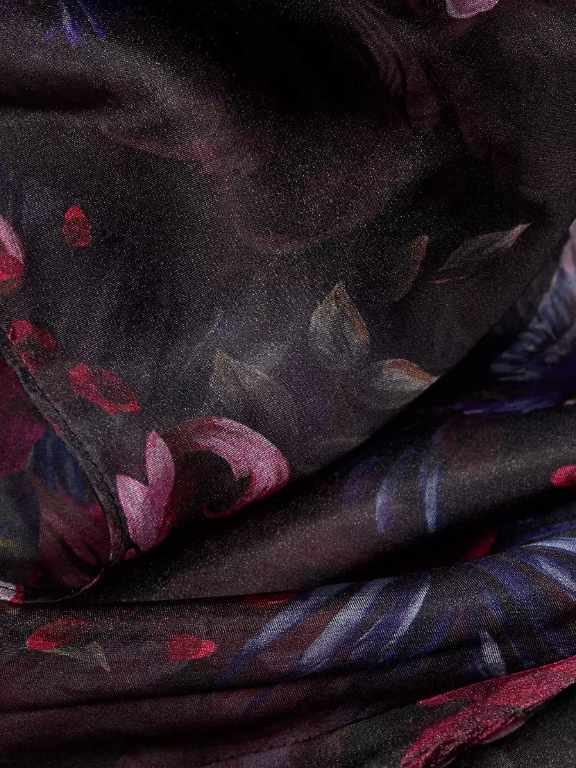 Printed Designer Gucci Print Fabric On Silk Satin, Digital Prints
