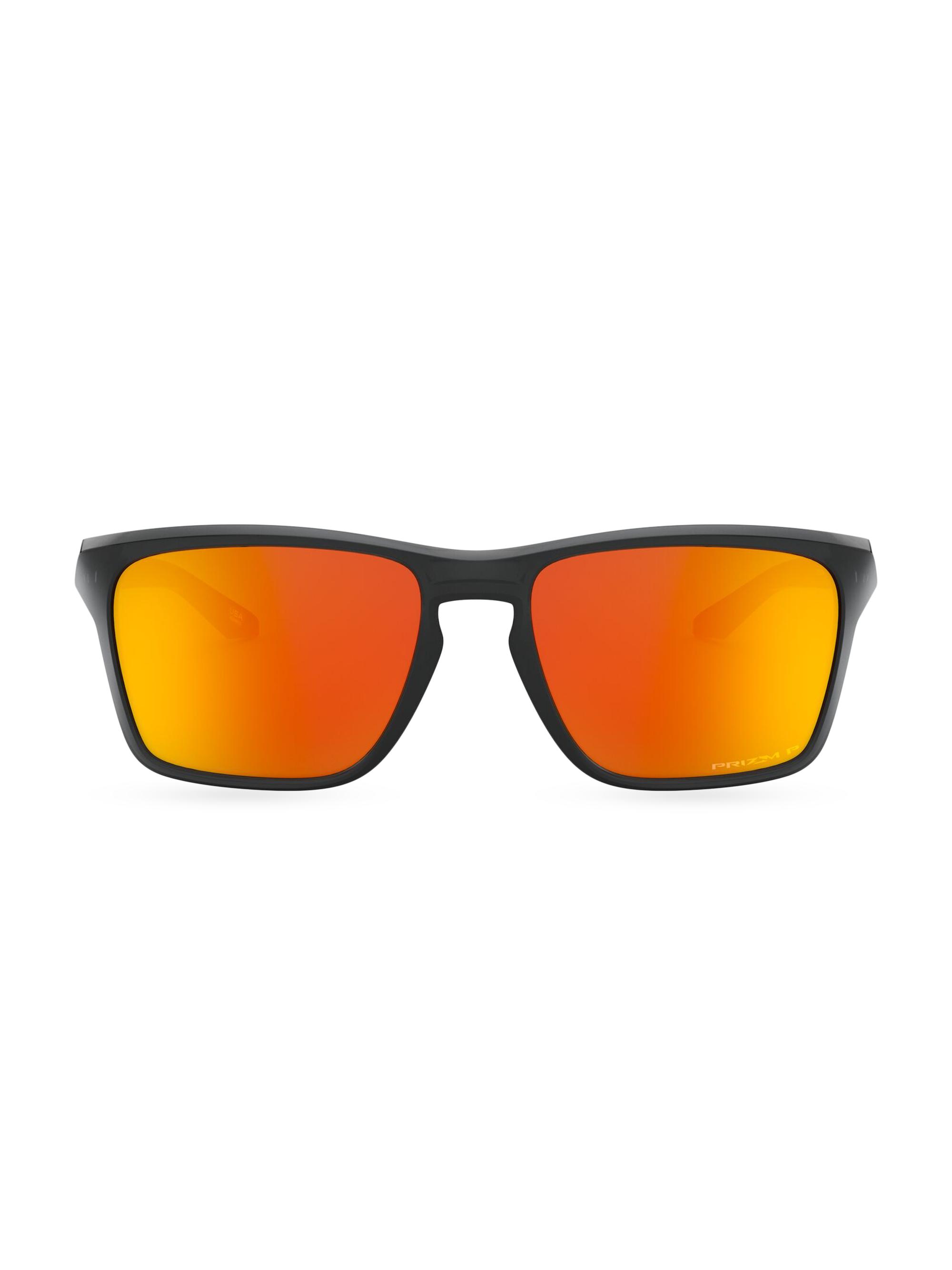 Oakley Men's 60MM Sylas Rectangular Sunglasses - Ruby