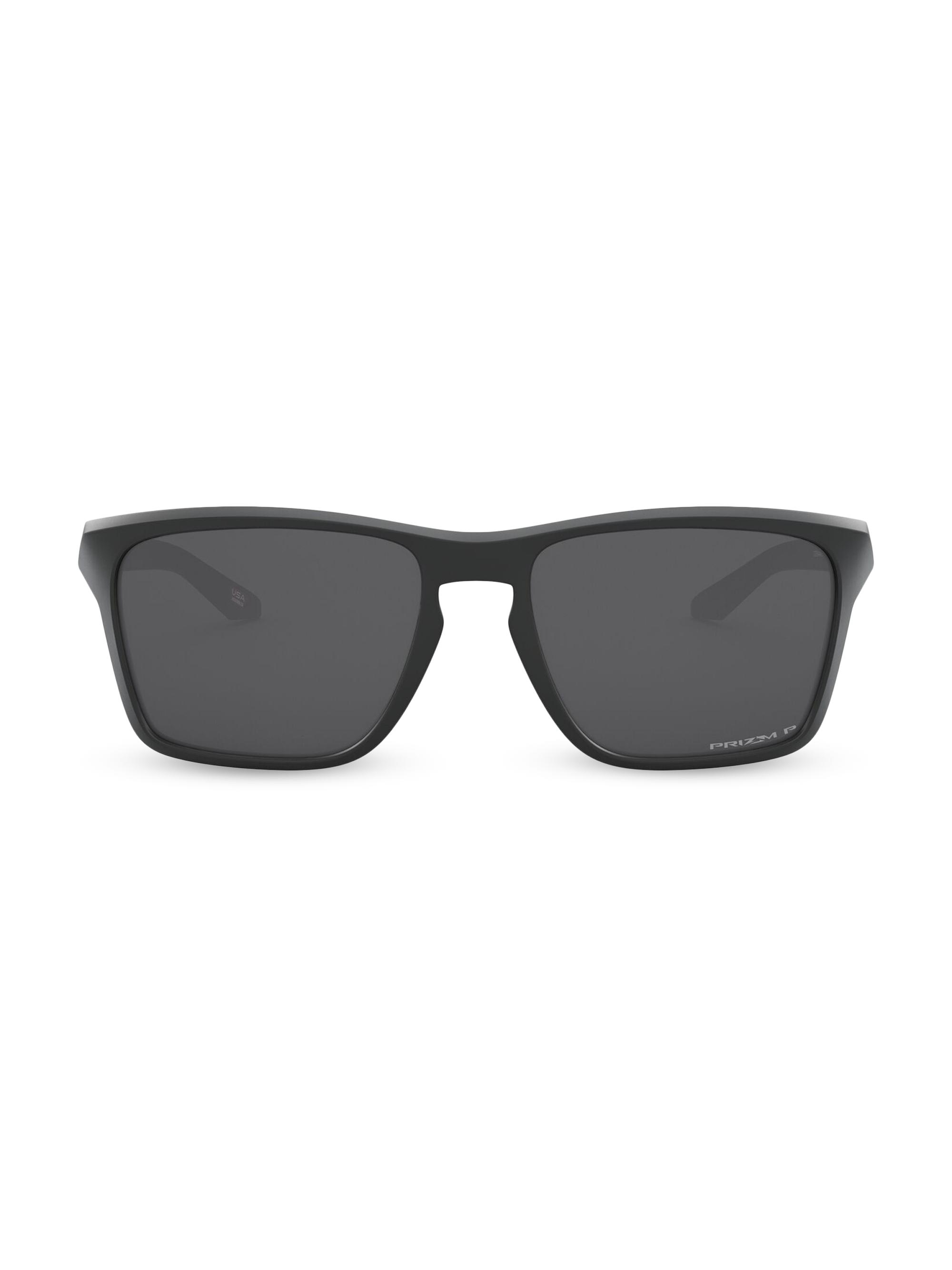 Oakley Men's 60MM Sylas Mirrored Sunglasses - Matte Black