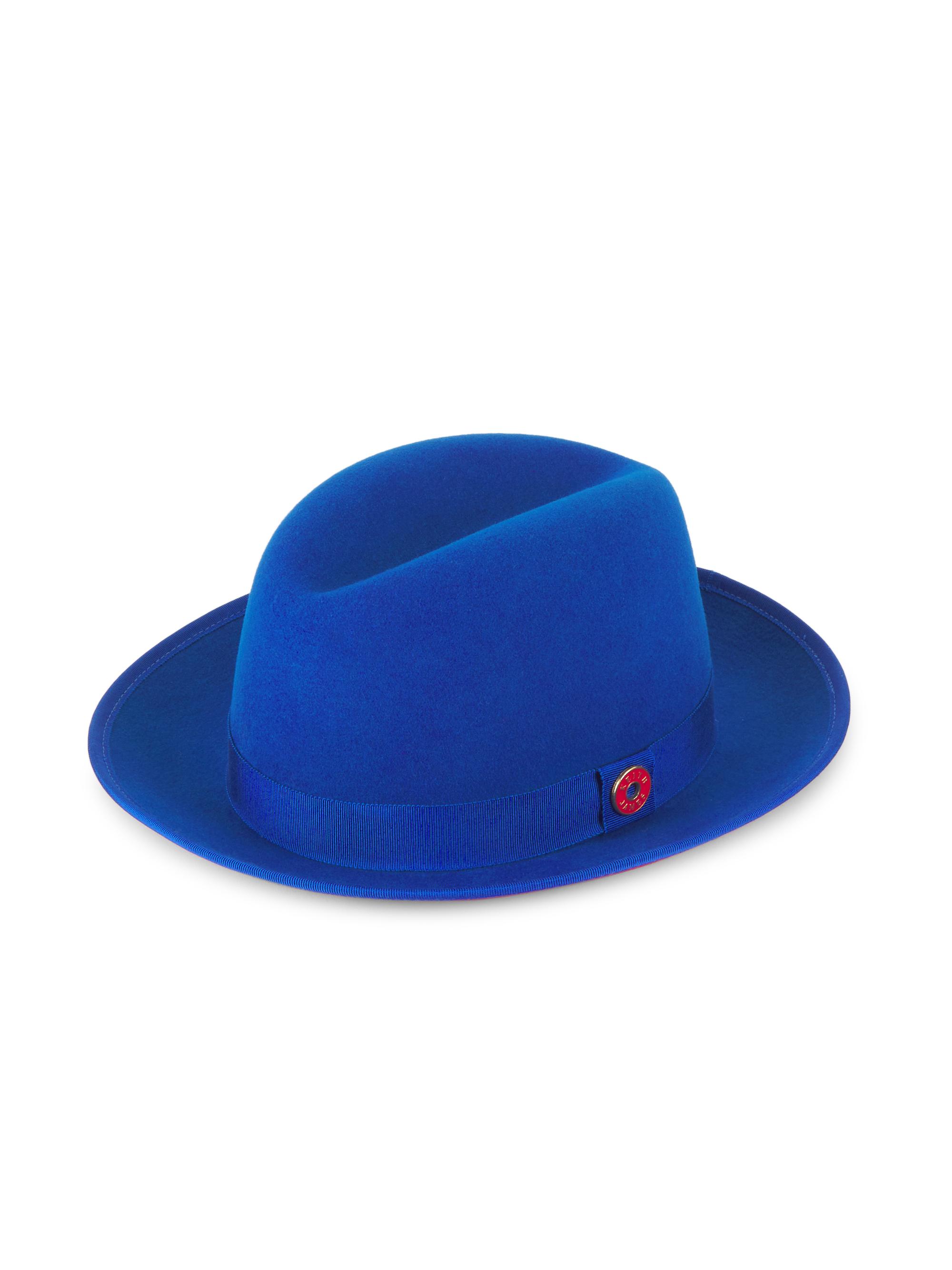 Keith & James Men's King Wool Fedora Hat - True Blue - Women's Accessories