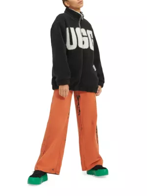 Shop UGG Raquelle Logo Sherpa Jacket | Saks Fifth Avenue