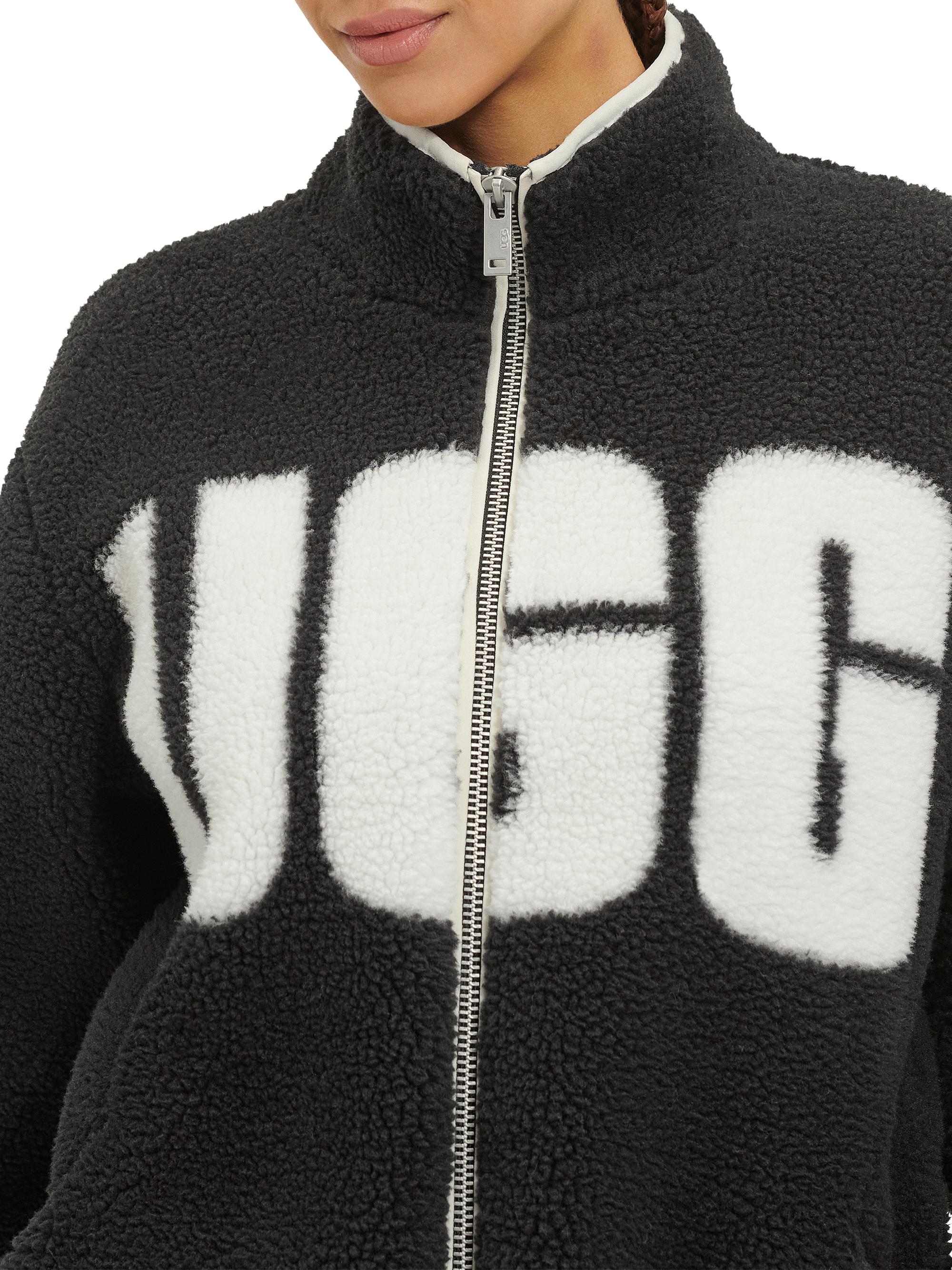 Shop UGG Raquelle Logo Sherpa Jacket | Saks Fifth Avenue 