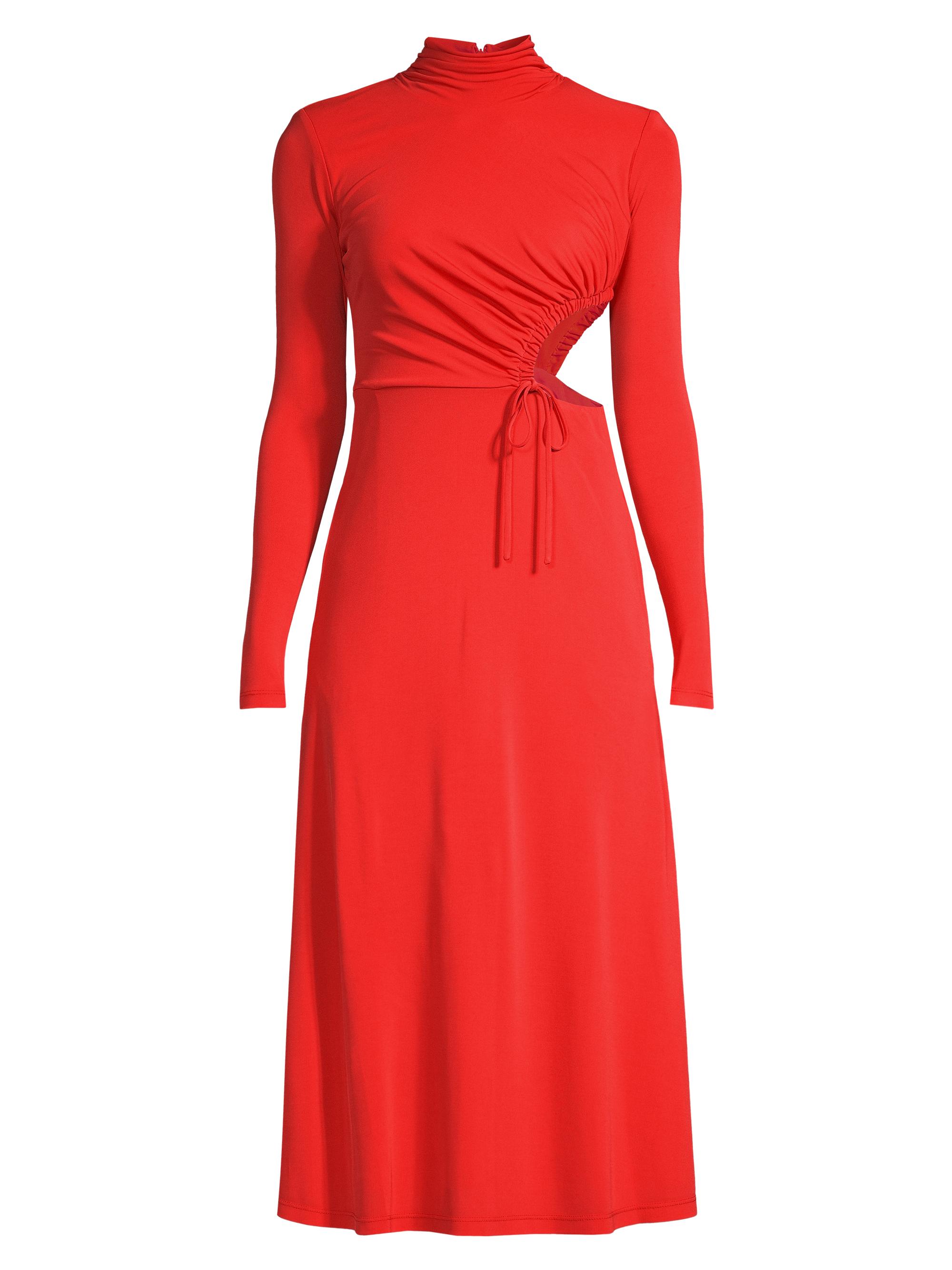 Undra Celeste Women's Cut-Out Matte Jersey Midi-Dress - Orange