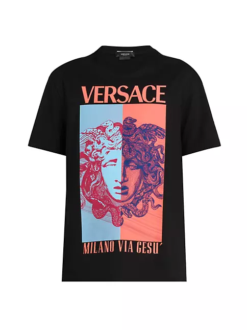 Versace Medusa logo-print T-Shirt - Black