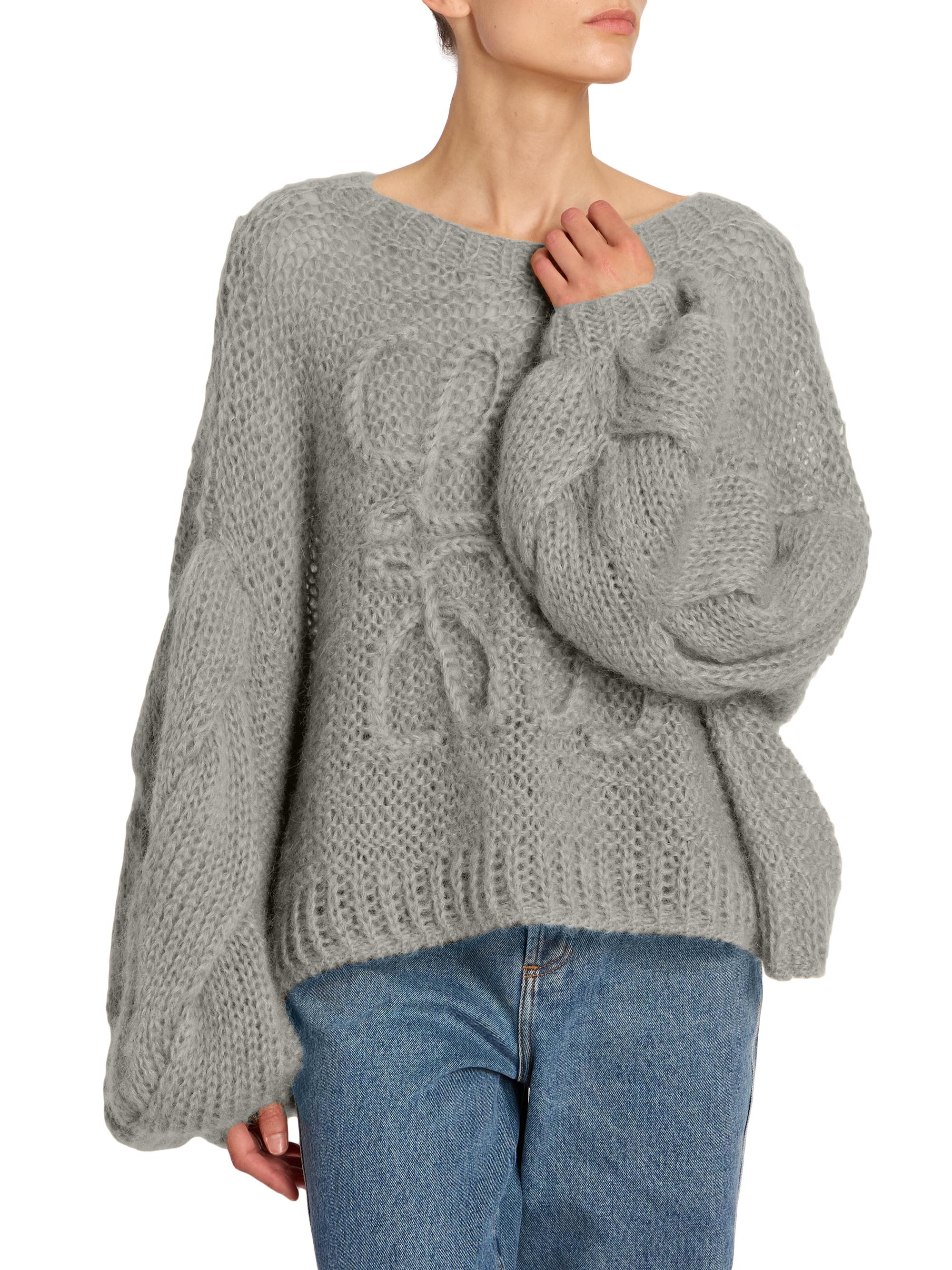 LOEWE Anagram Mohair-Blend Logo Sweater | Saks Fifth Avenue