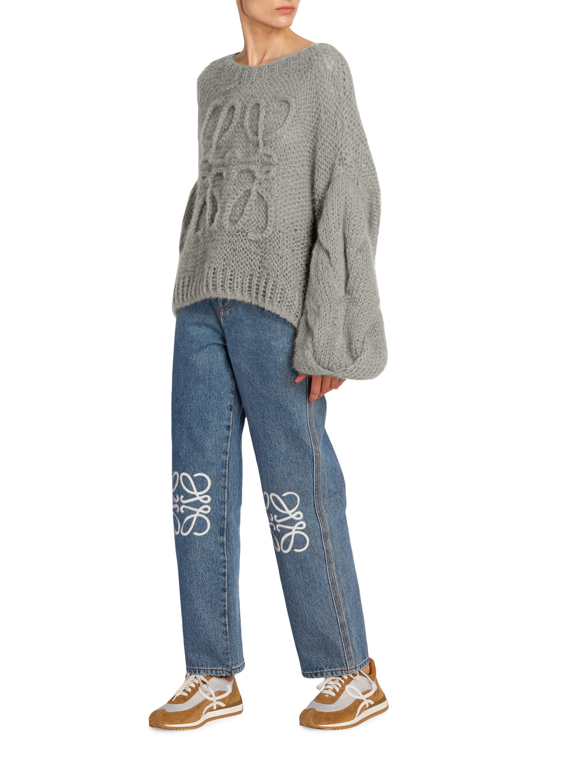 LOEWE Anagram Mohair-Blend Logo Sweater | Saks Fifth Avenue