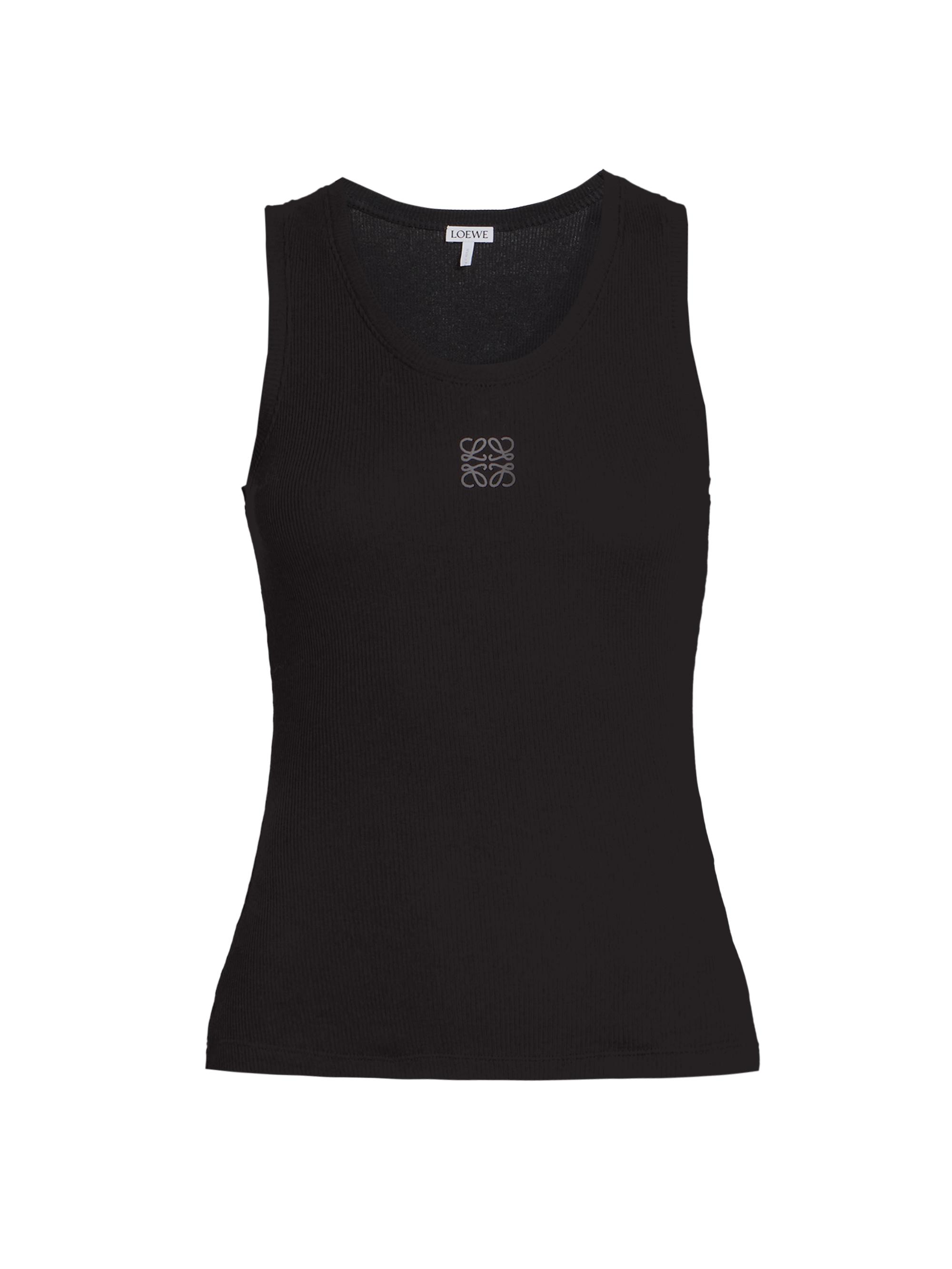 LOEWE Anagram Rib-Knit Cotton Tank | Saks Fifth Avenue