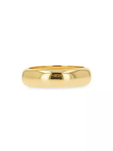 14K Yellow Gold Domed Ring