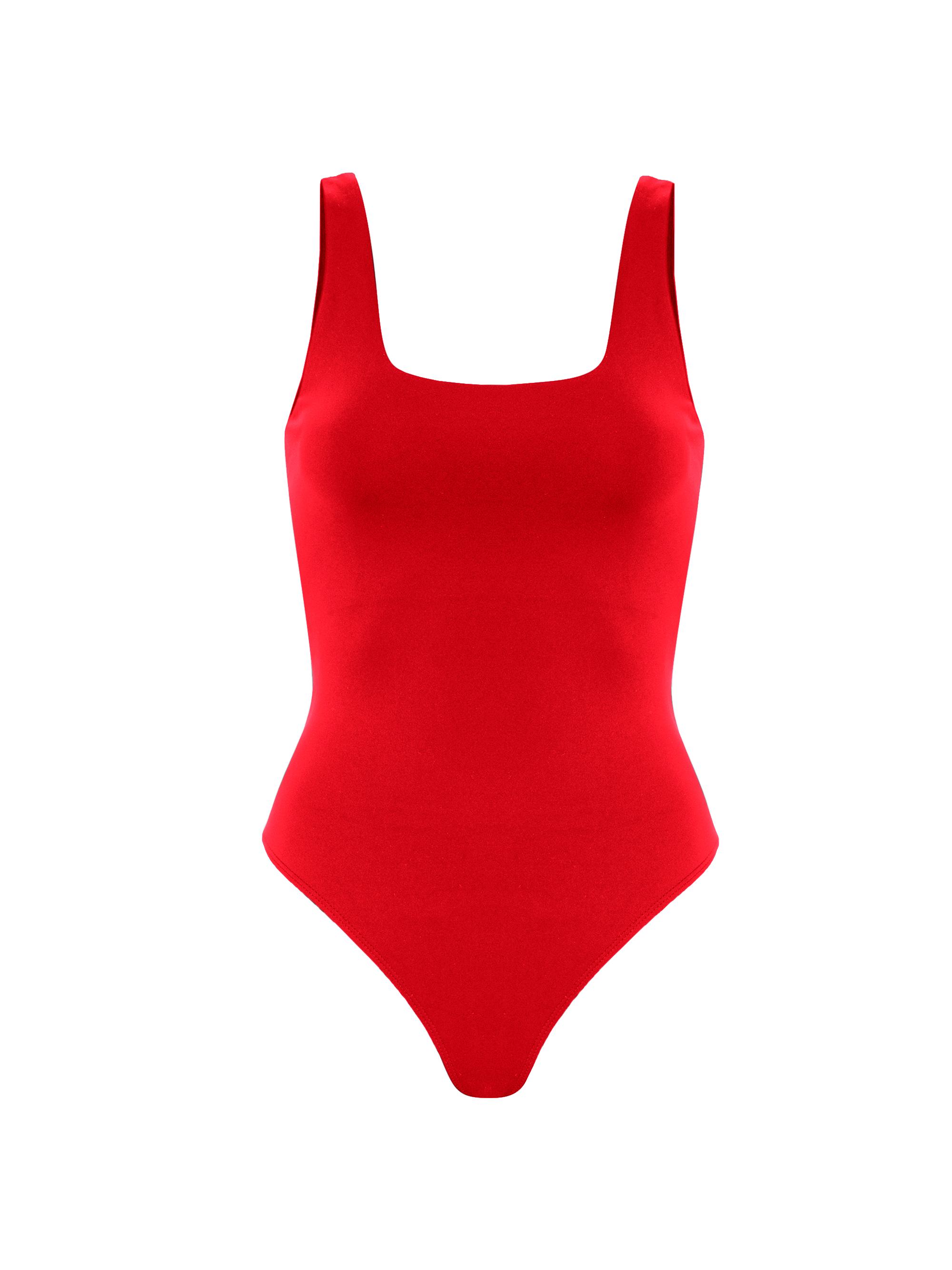 Good American Women's Scuba Modern Tank Bodysuit - Bark