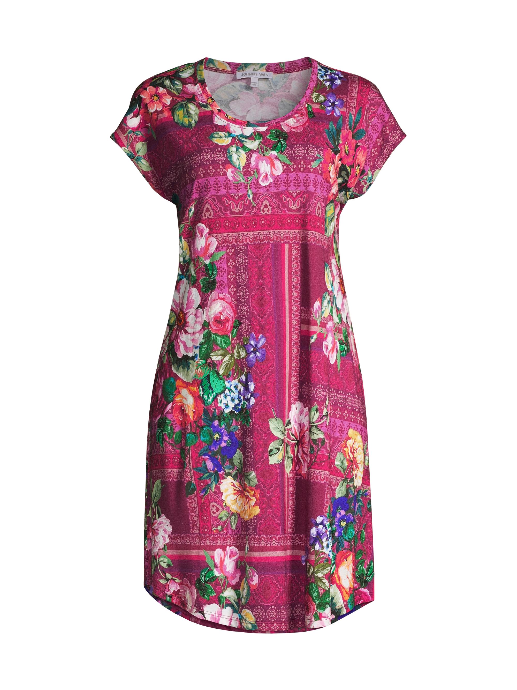 Johnny Was Women's Bethia Floral-Print Cotton Night Dress