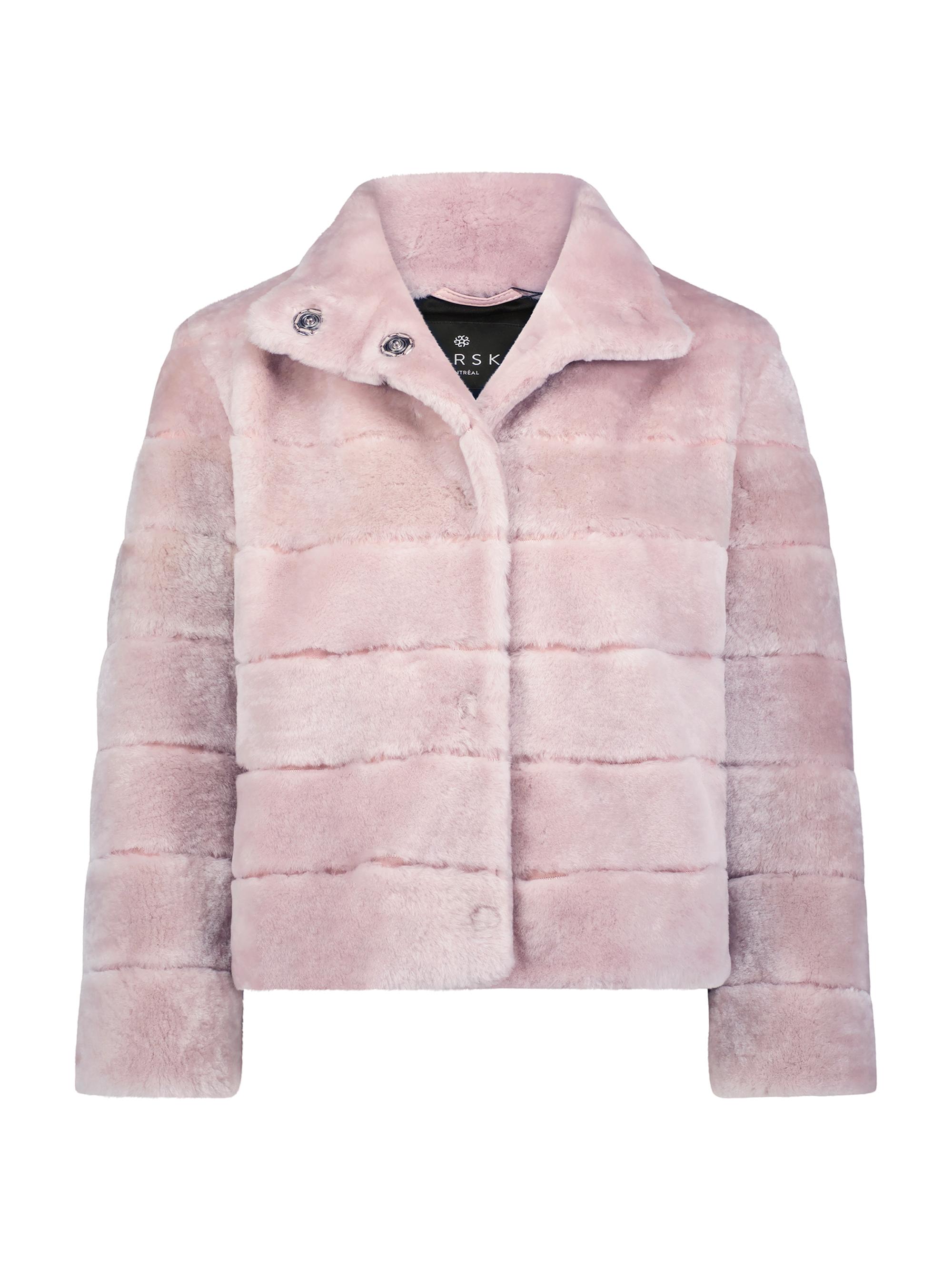 Gorski Women's Shearling Lamb Jacket - Blush