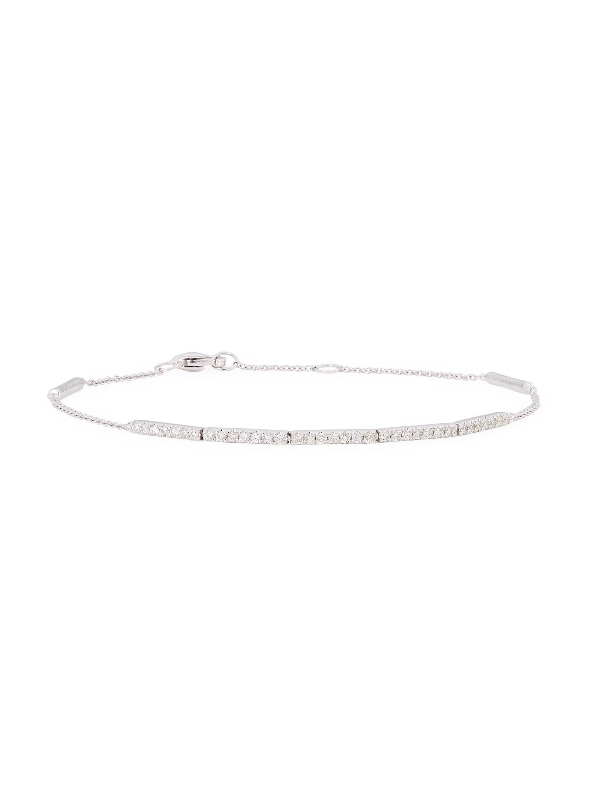 Saks Fifth Avenue Collection Women's 14K White Gold & 0.23 TCW Diamond Bracelet - White Gold