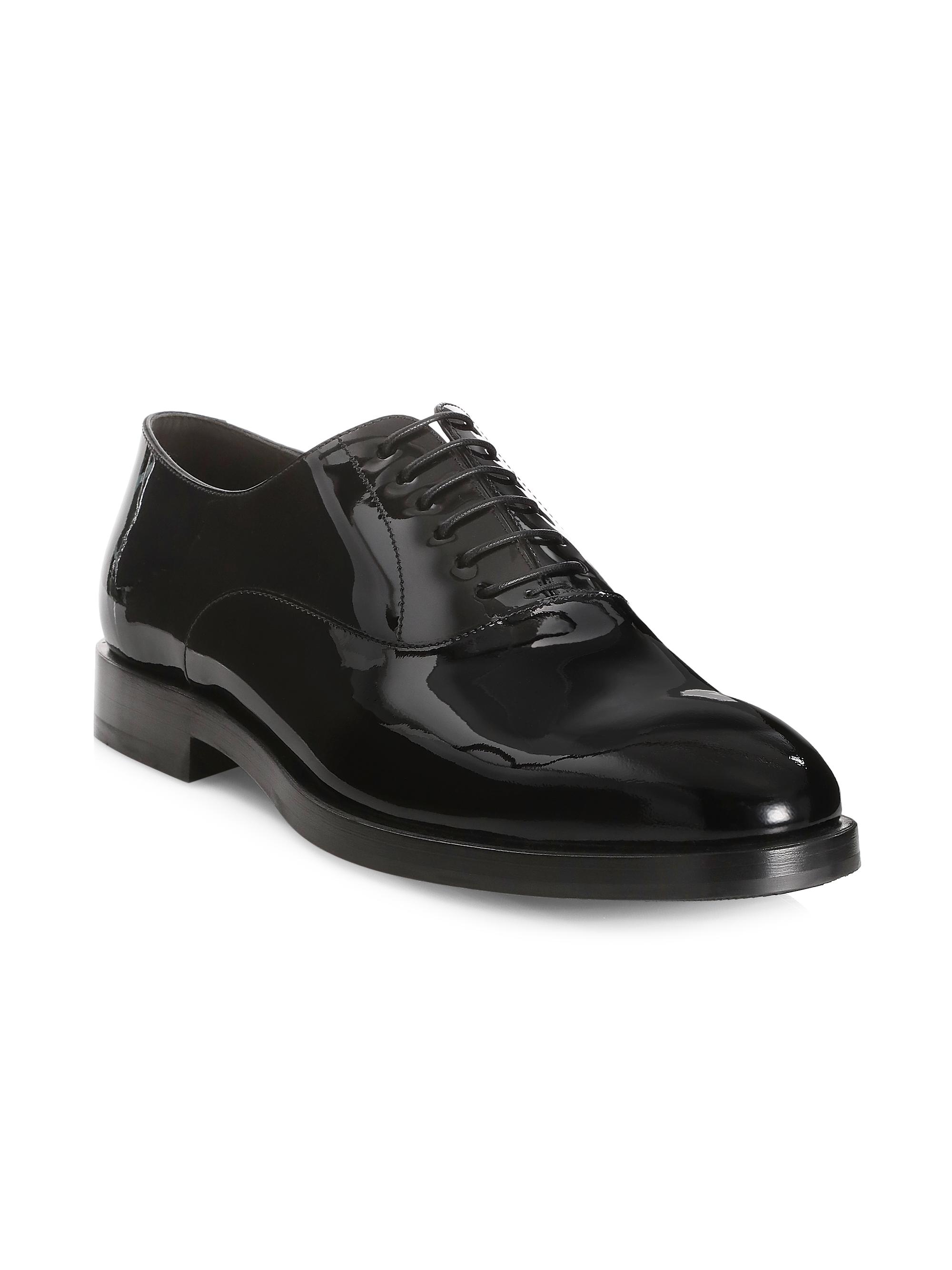Brunello Cucinelli Patent Leather Tuxedo Shoes | Saks Fifth Avenue