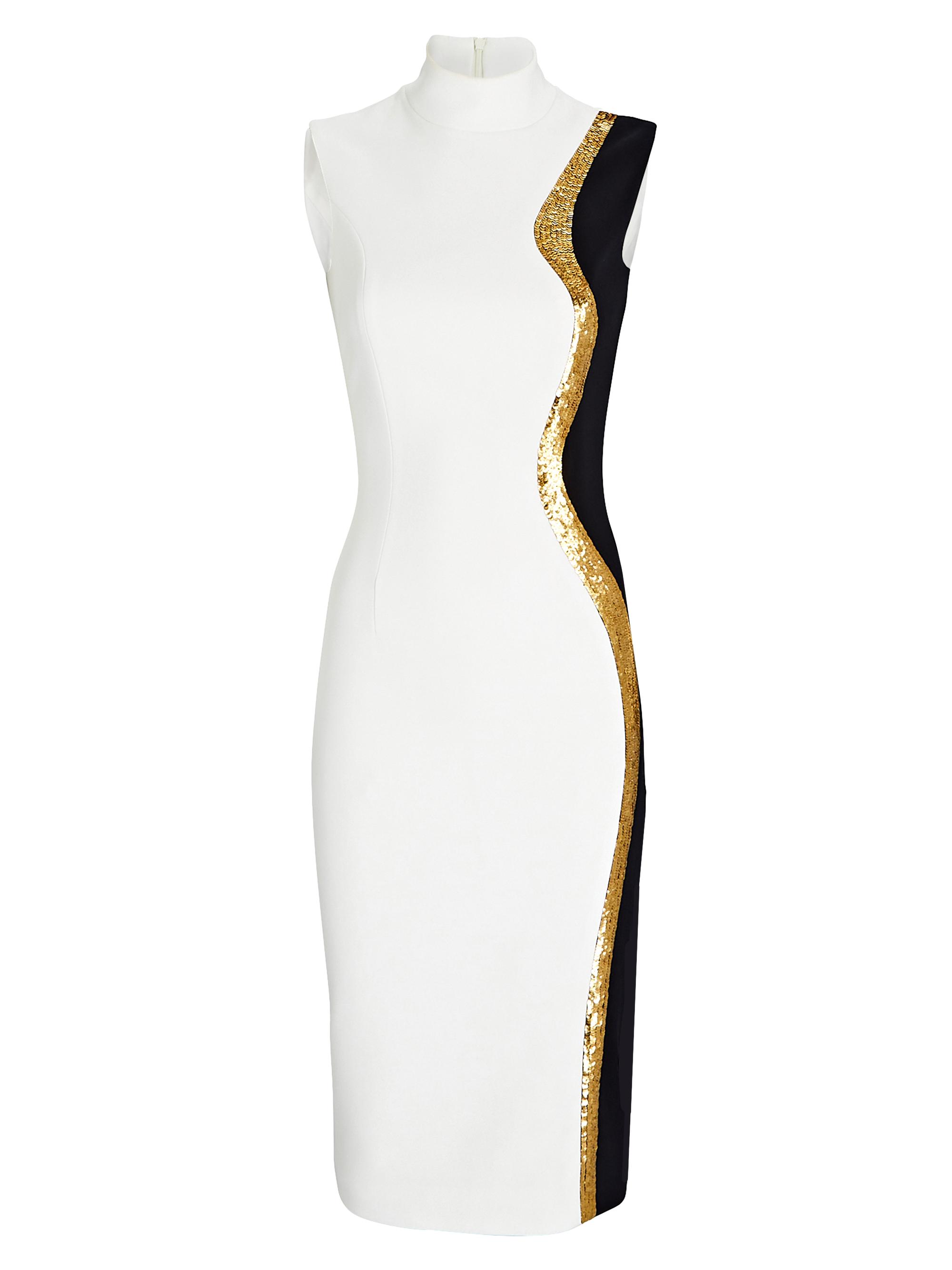 Sergio Hudson Sleeveless Sequin-Embellished Dress | Saks Fifth Avenue