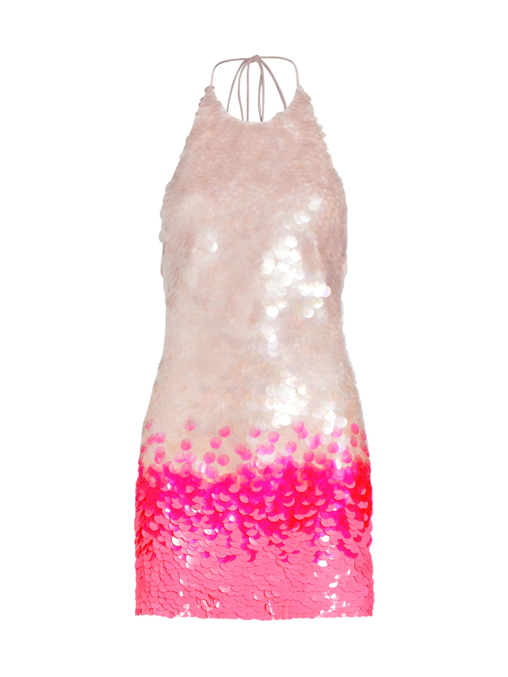 David Koma Gradient Sequined Halter Minidress | Saks Fifth Avenue