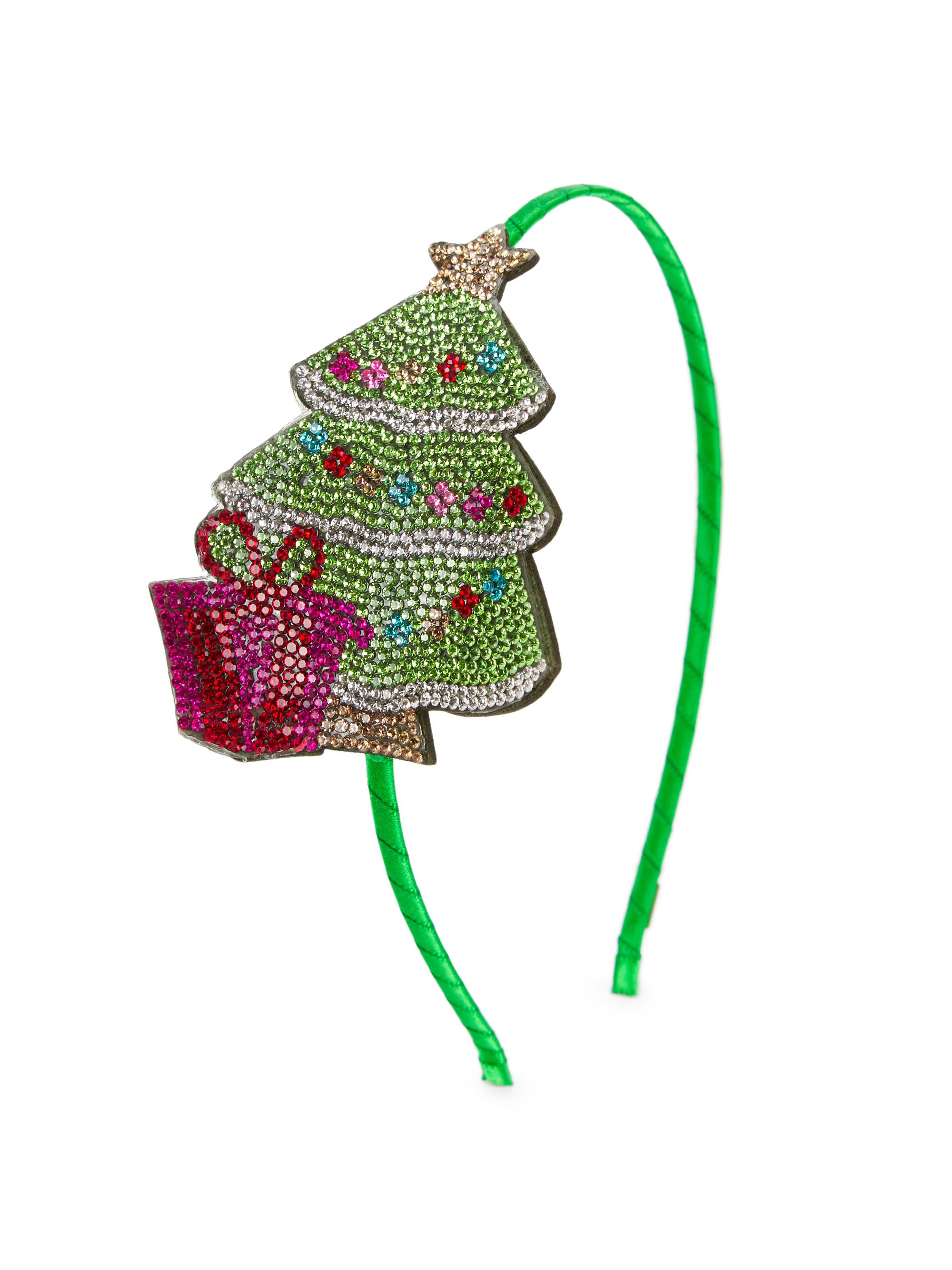 Bari Lynn Kid's Crystalized Elizabeth Sutton Tree Headband - Green